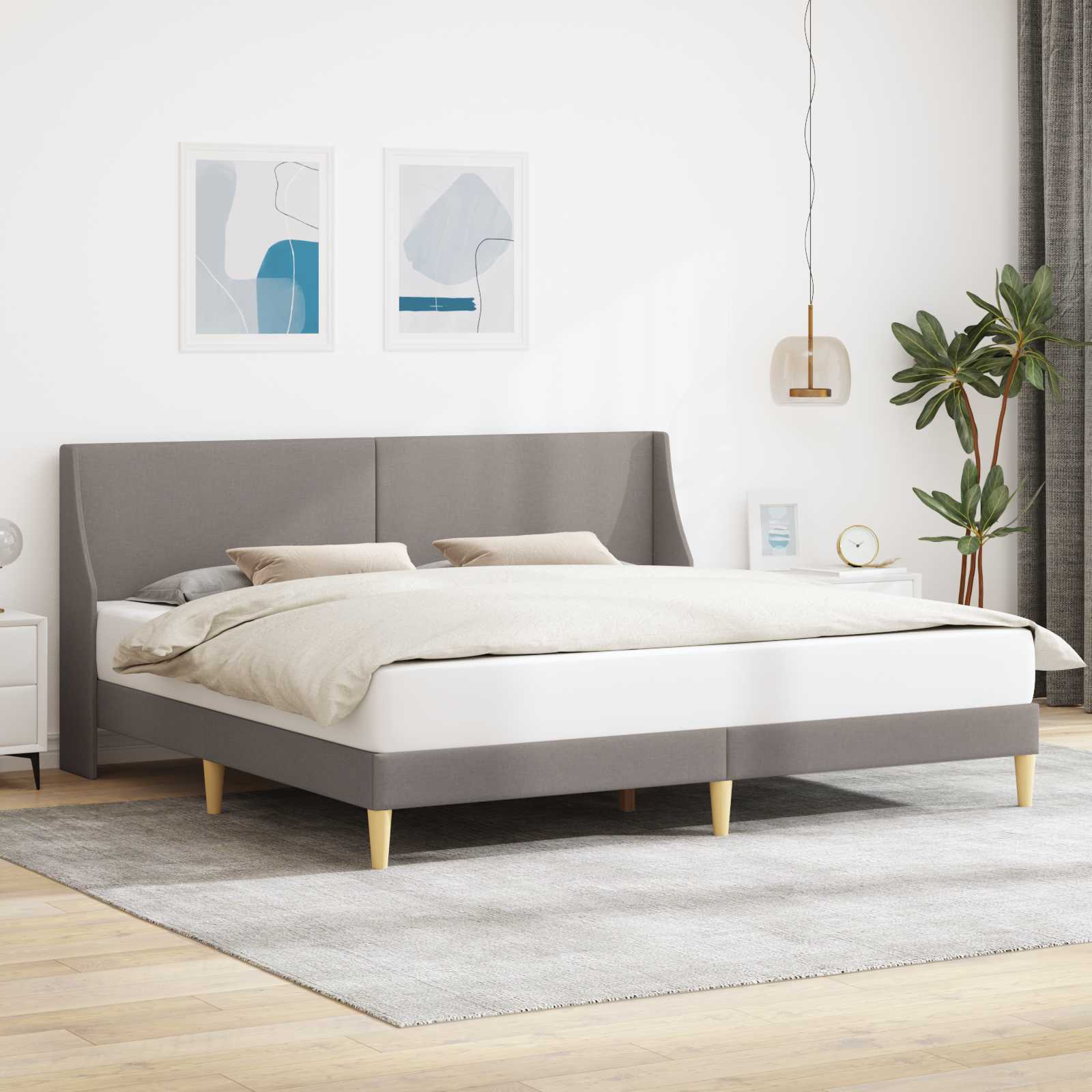 Bedframe met hoofdeinde aansluitplaat