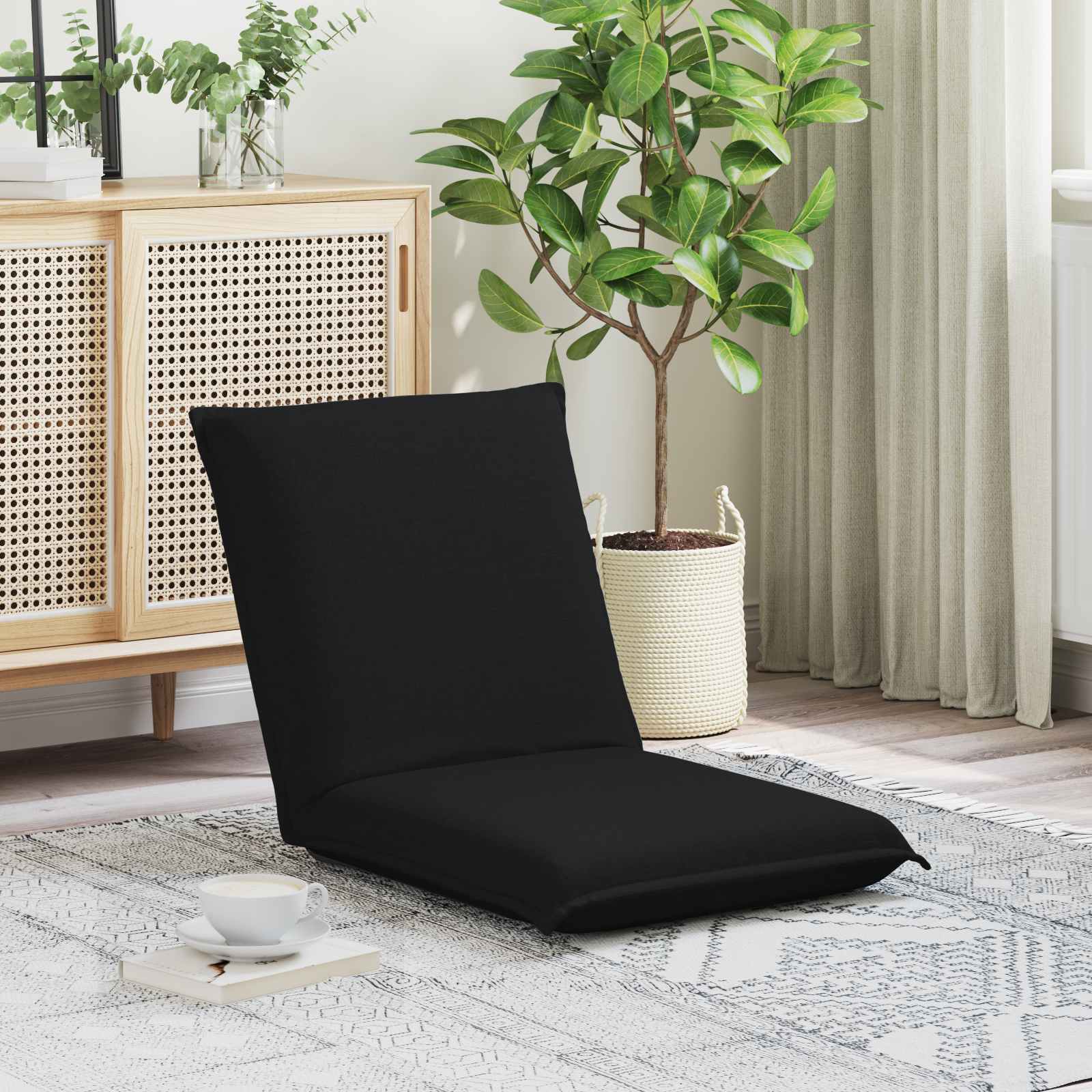 Vloerstoel Zwart 54 x 64 x 59 cm Stof
