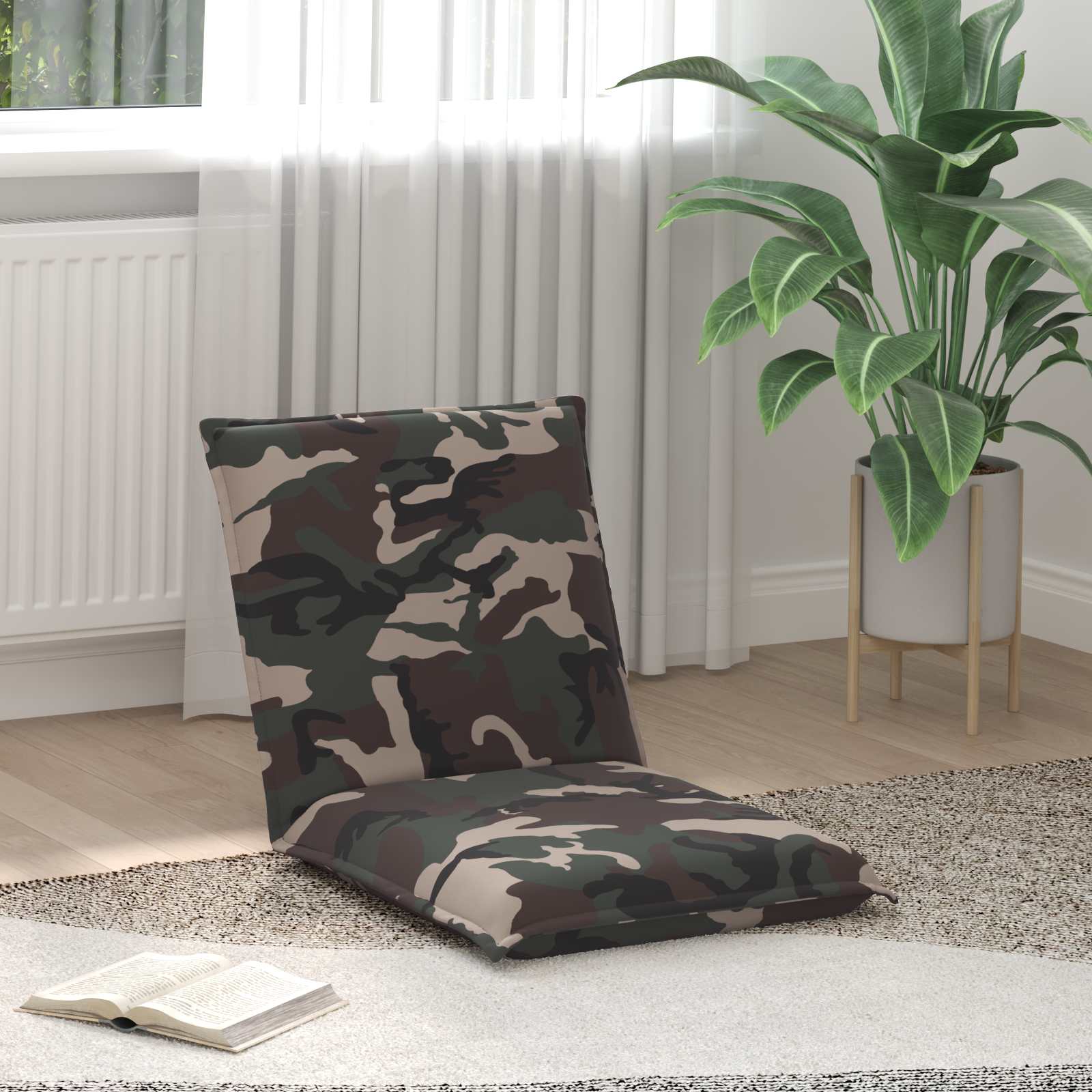 Vloerstoel Legergroen 54 x 64 x 59 cm Stof