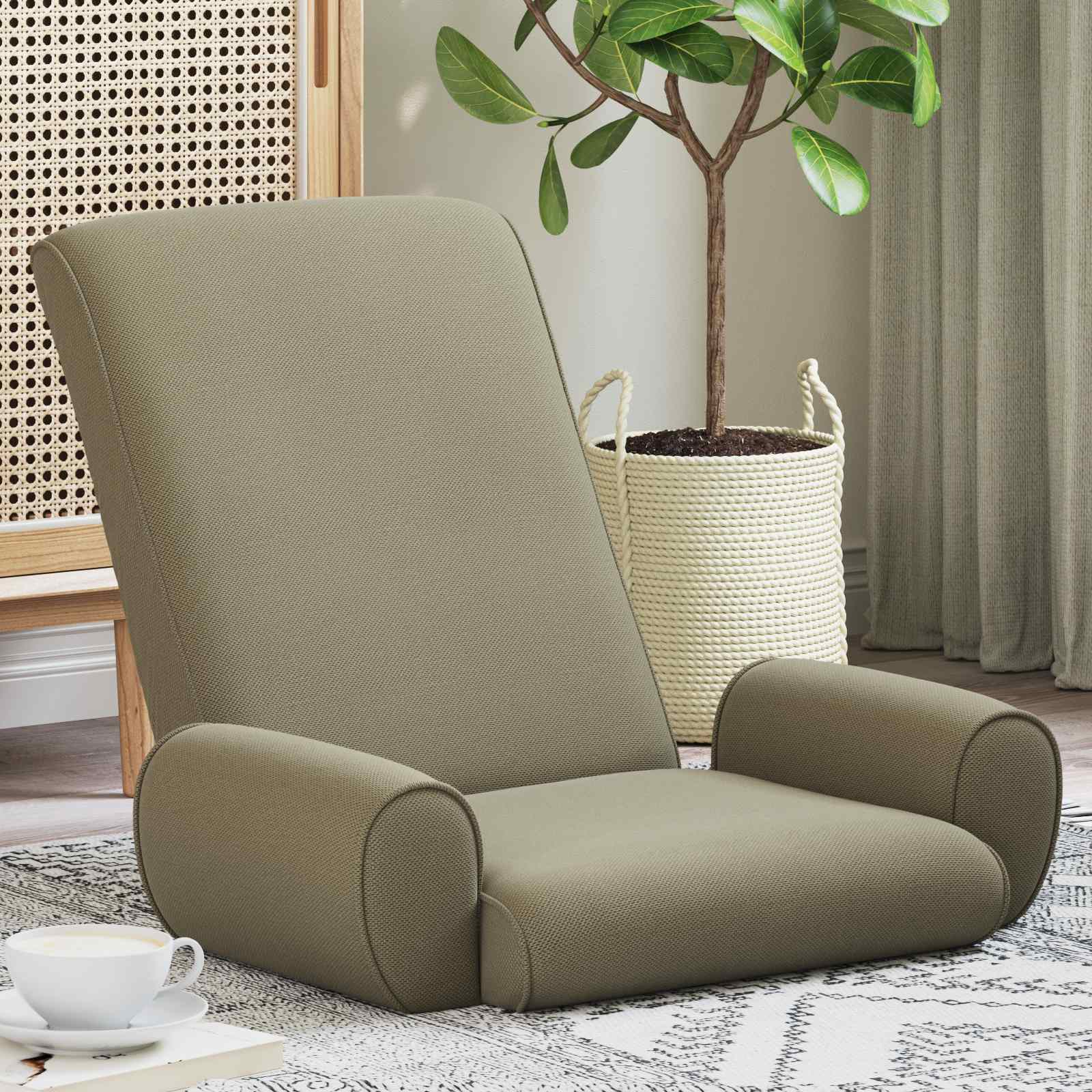 Vloerstoel Kaki 68 x 51 x 56 cm Grove Fluweel