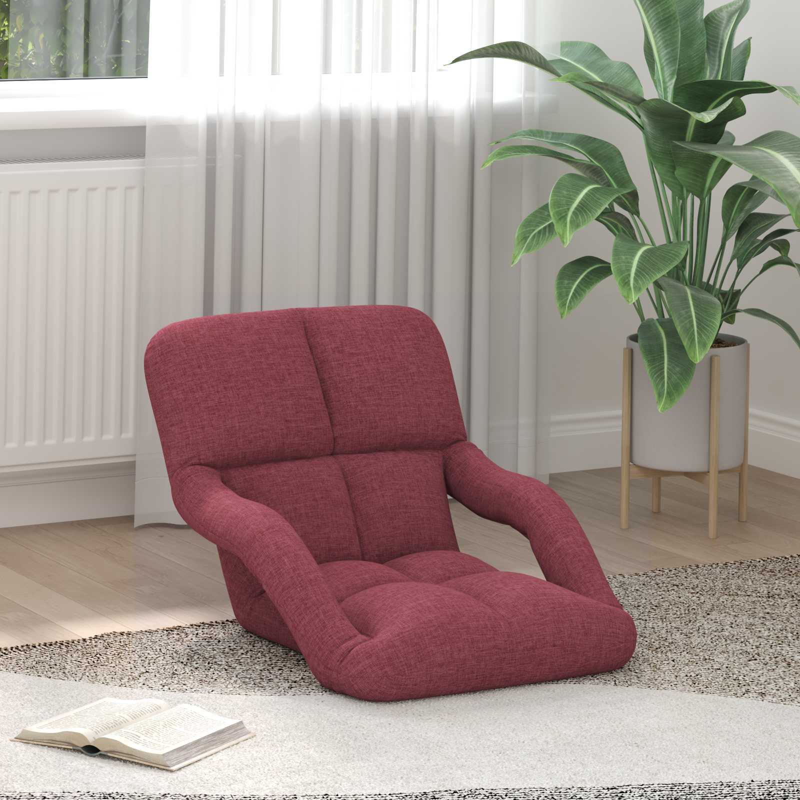Verstelbare vlo stoelen Wijnrood 58 x 62 x 58 cm Stof