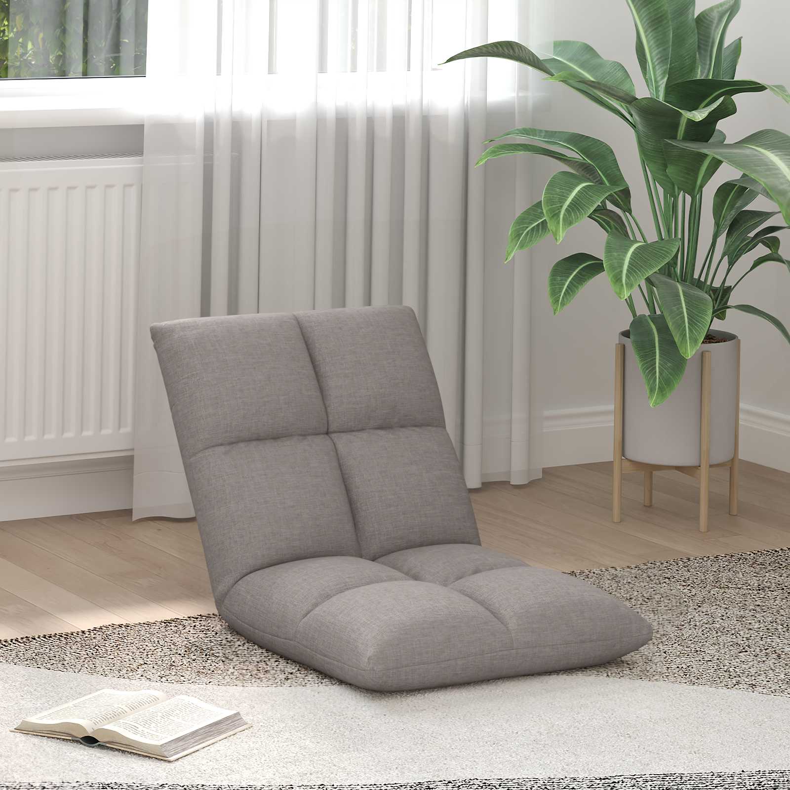 Vloerstoel Taupe 50 x 61 x 57 cm Stof