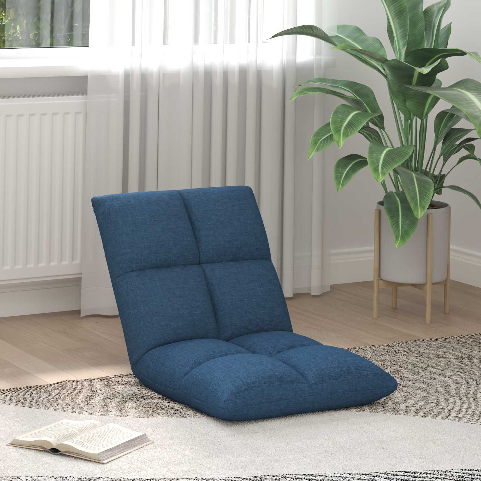 Vloerstoel Blauw 50 x 61 x 57 cm Stof