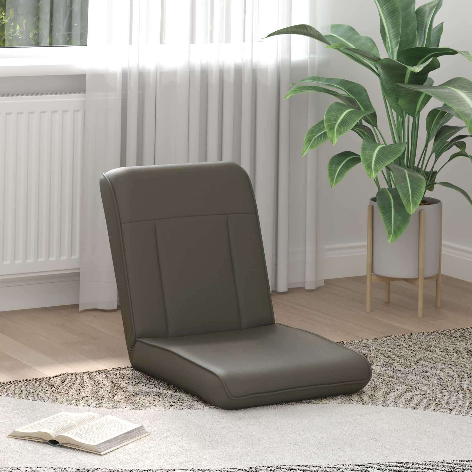 Vloerstoel Grijs 50 x 73 x 60 cm Nep Leer