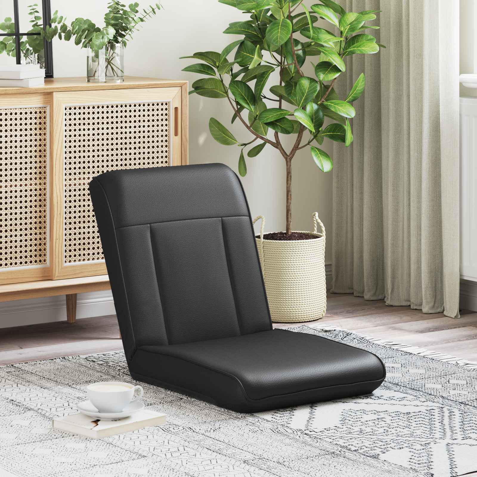 Vloerstoel Zwart 50 x 73 x 60 cm Nep Leer