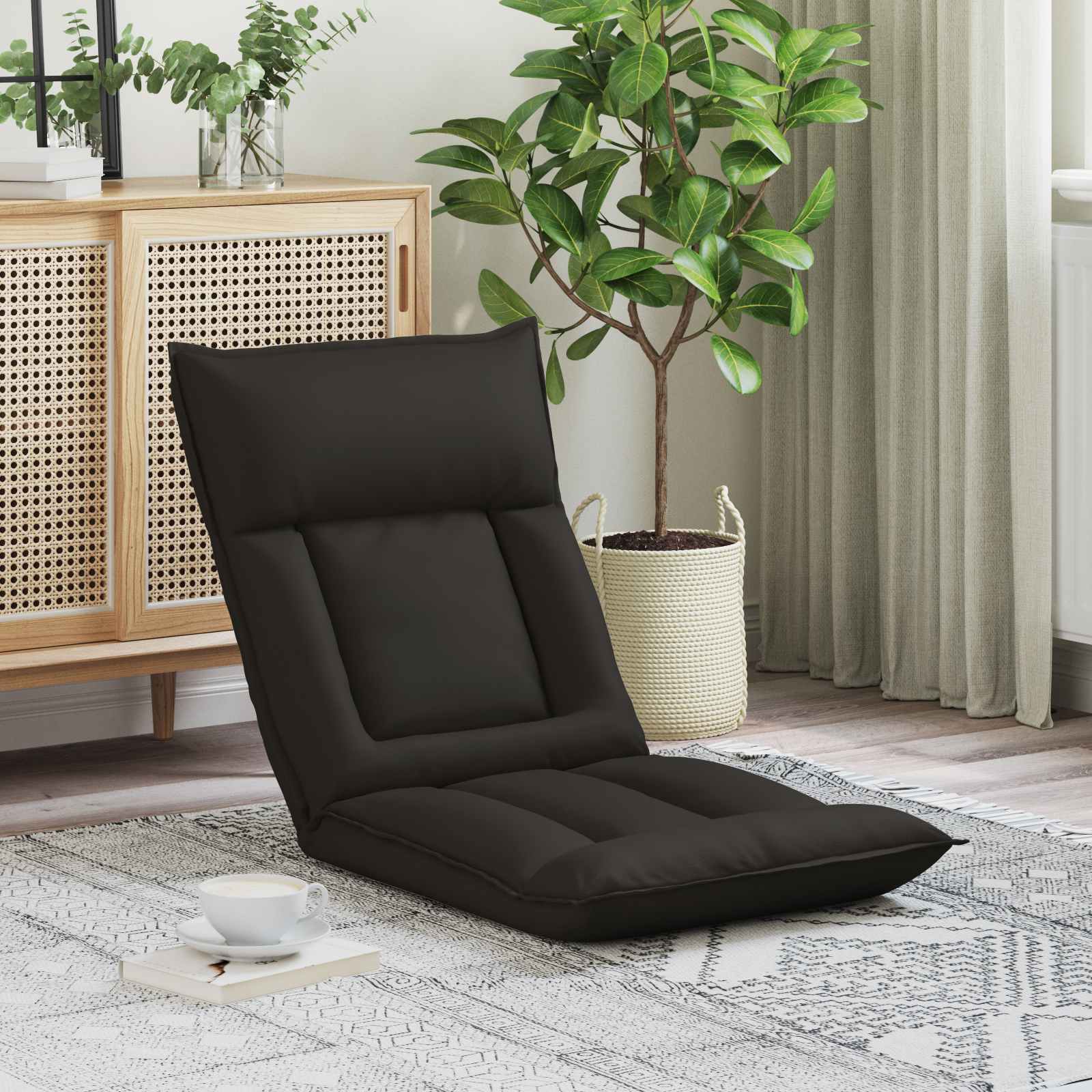 Vloerstoel Zwart 55 x 61 x 70 cm Nep Leer