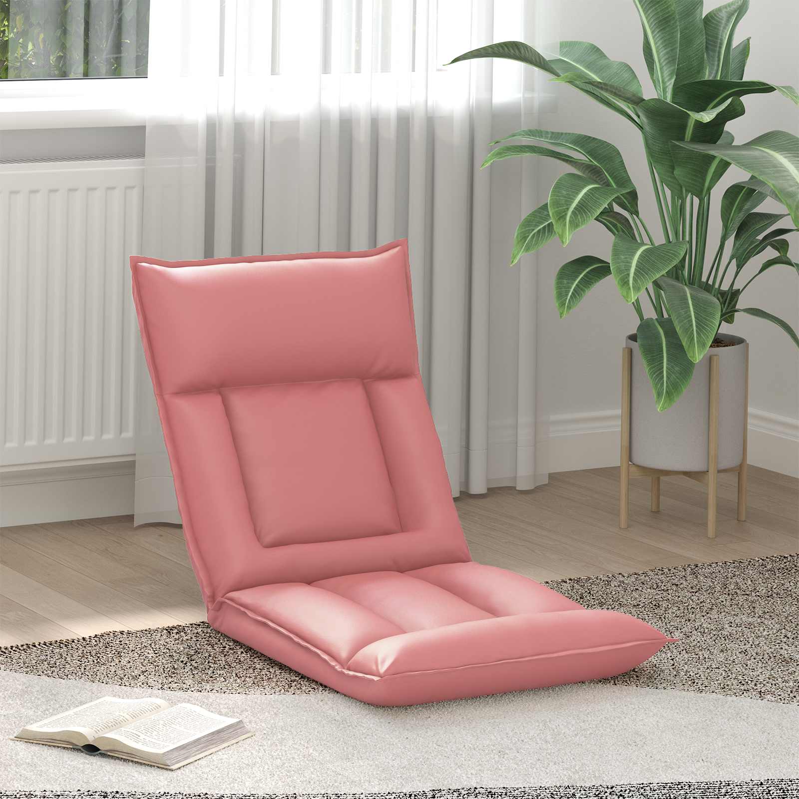 Vloerstoel Roze 55 x 61 x 70 cm Nep Leer