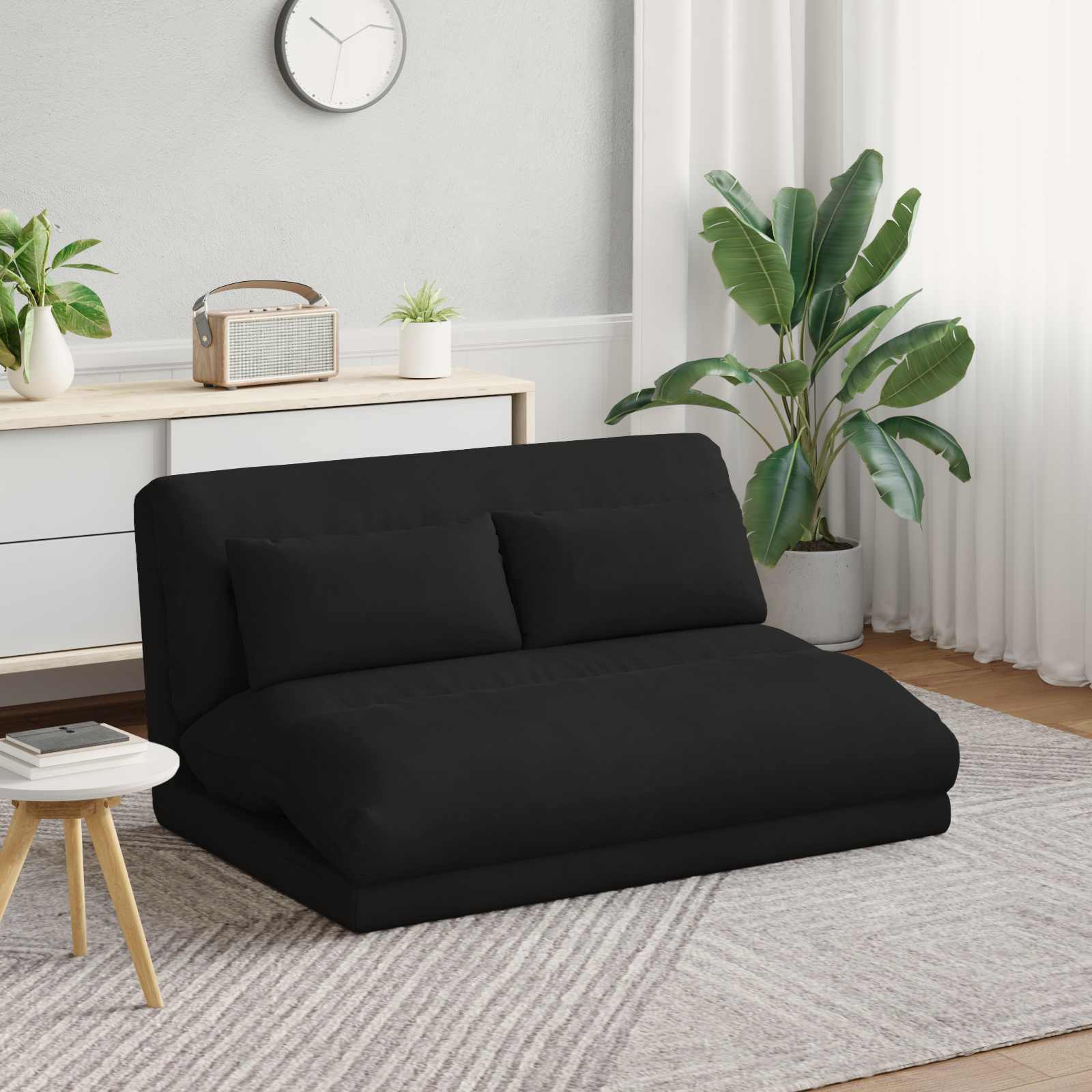 Vloerstoel Zwart 110 x 82 x 55 cm Fluweel