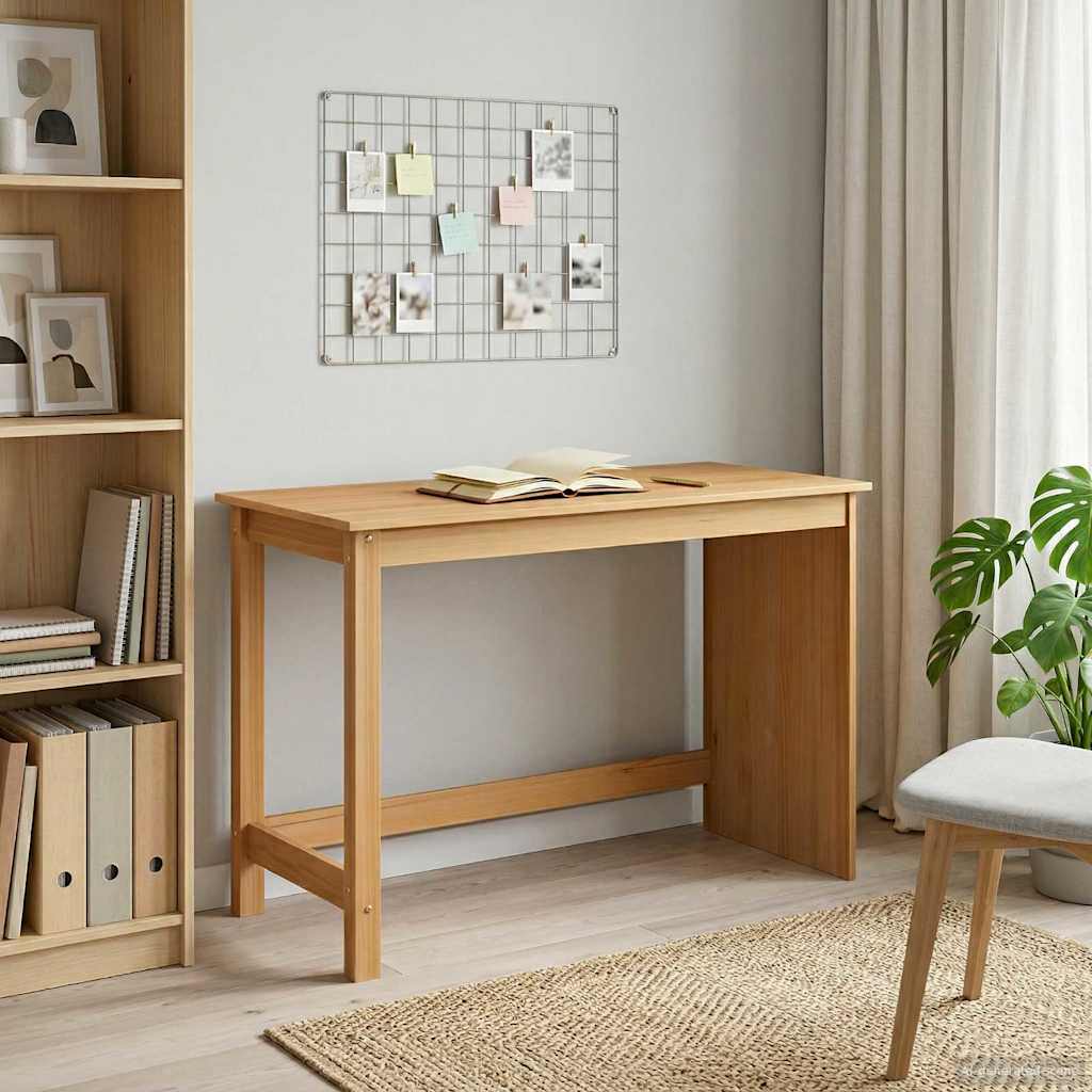 Bureau Honingbruin 112 x 50 x 75 cm Massief Vurenhout
