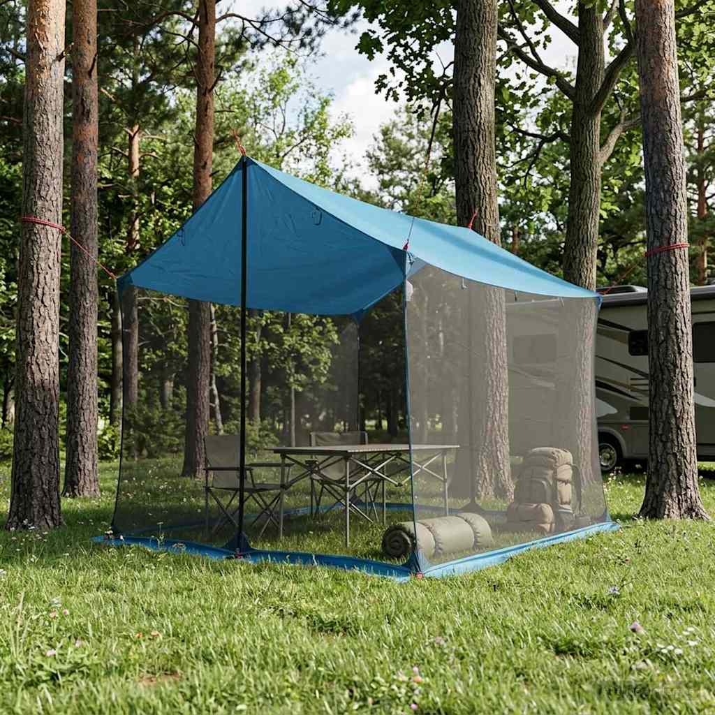Campingzeil met gaaswanden Blauw 270 x 210 x 210 cm