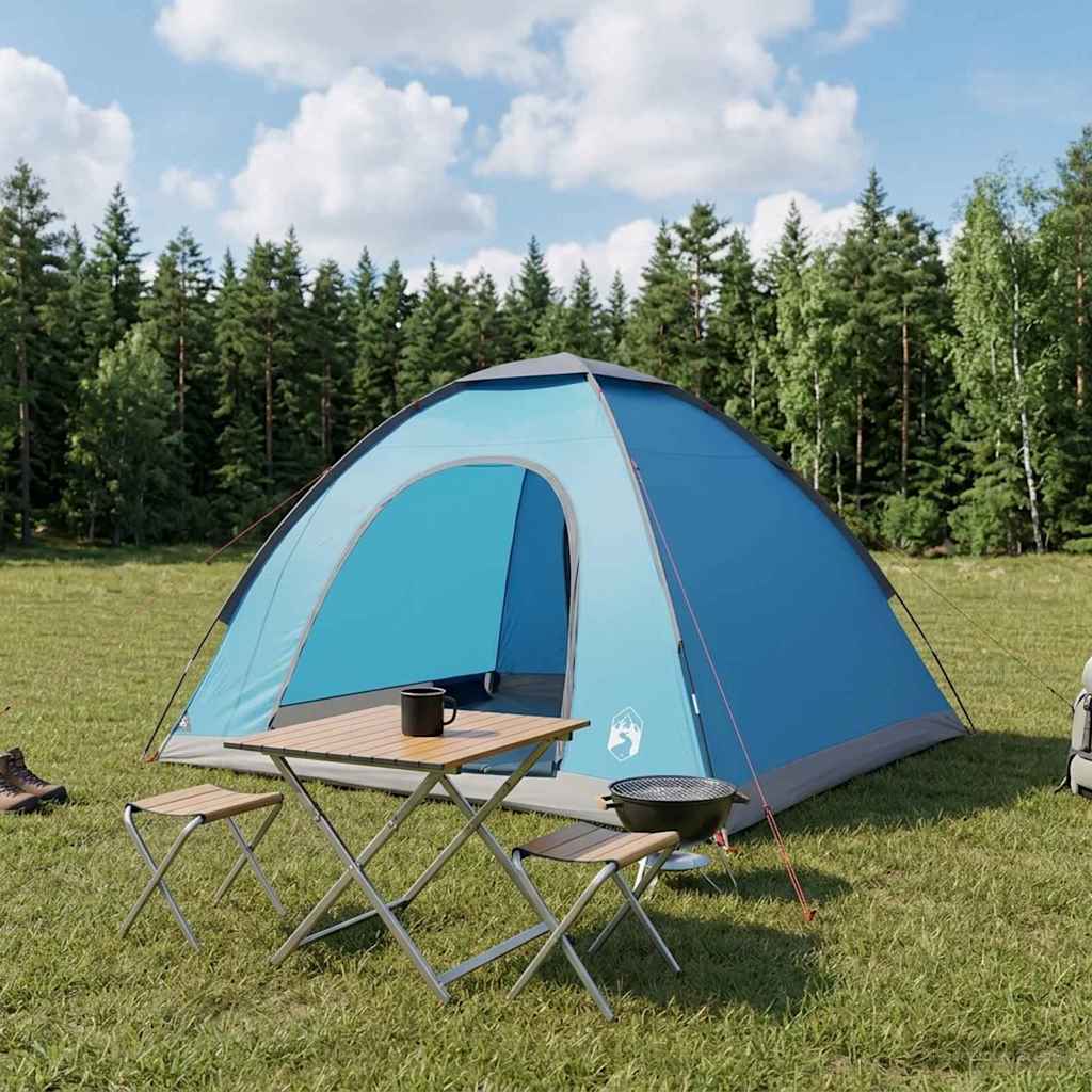 Kamperen tent met dak met luchtopening Blauw 275 x 215 x 125 cm