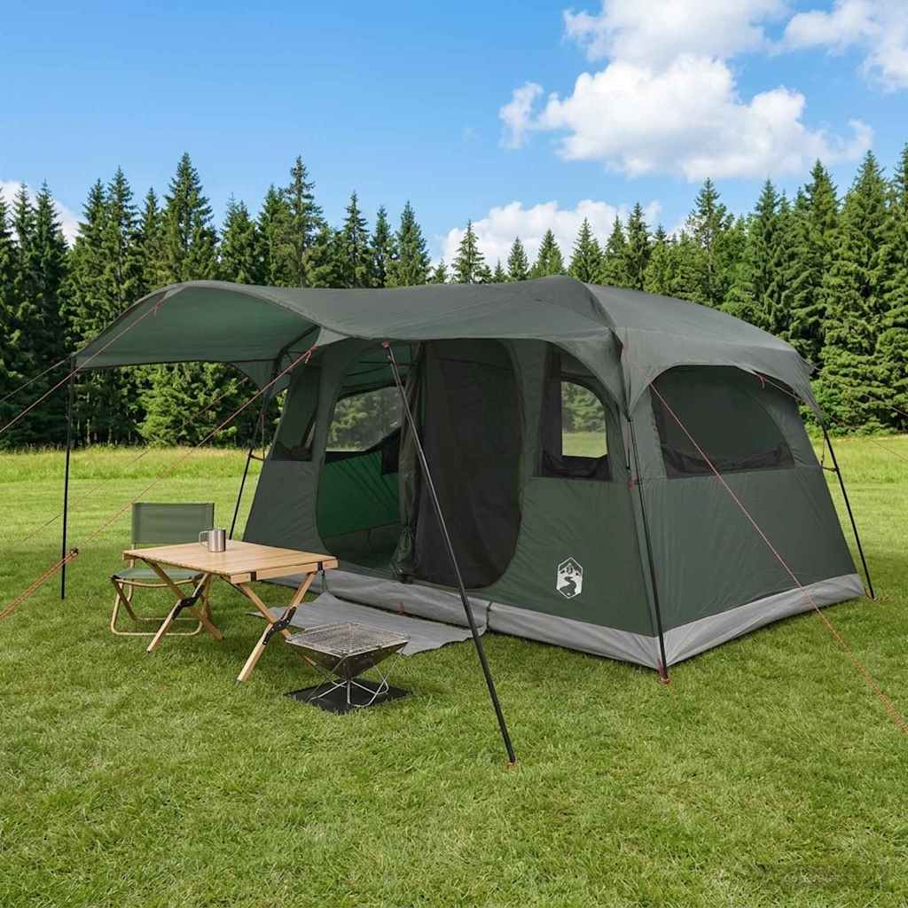 Tunneltent Legergroen 366 x 244 x 198 cm Polyester en staal