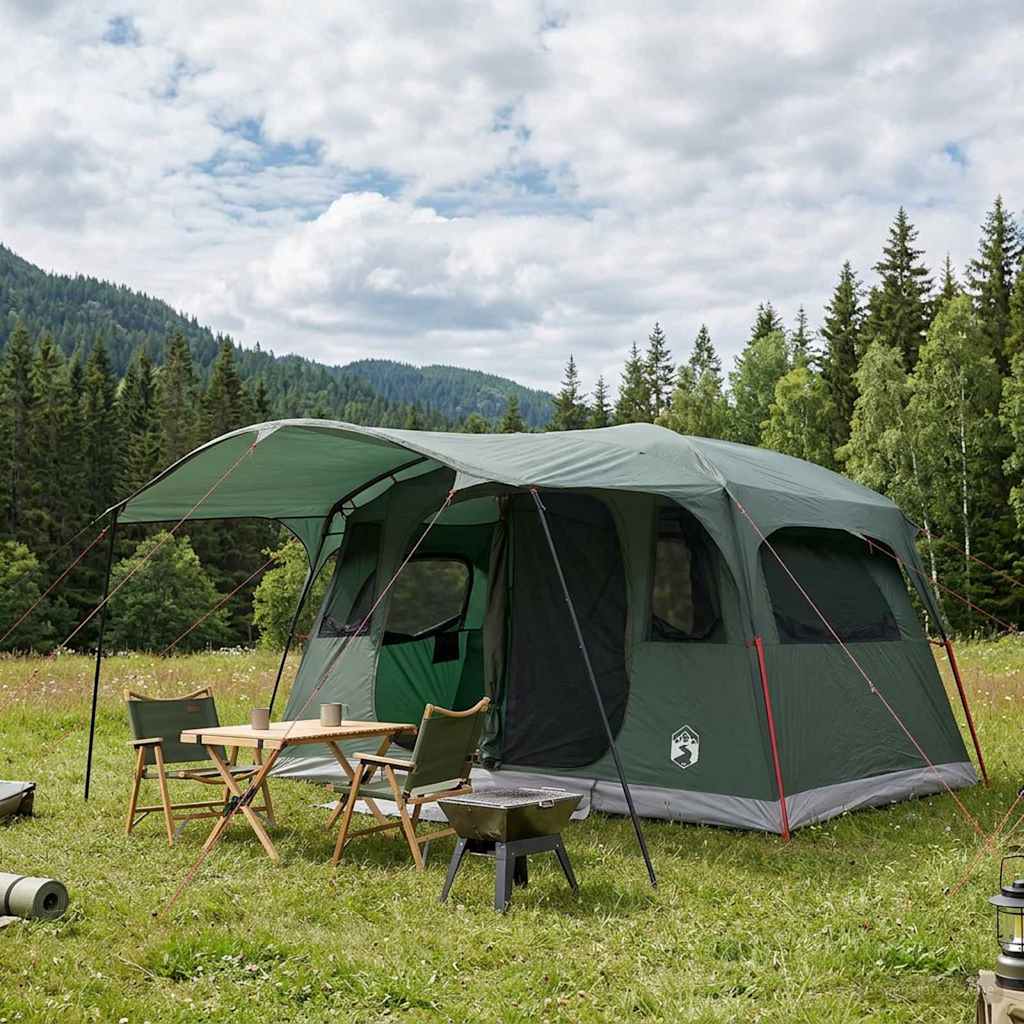 Tunneltent Legergroen 427 x 305 x 205 cm Polyester en staal