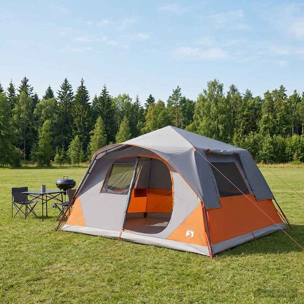Directe Tent met dak Grijs en Oranje 365 x 280 x 200 cm