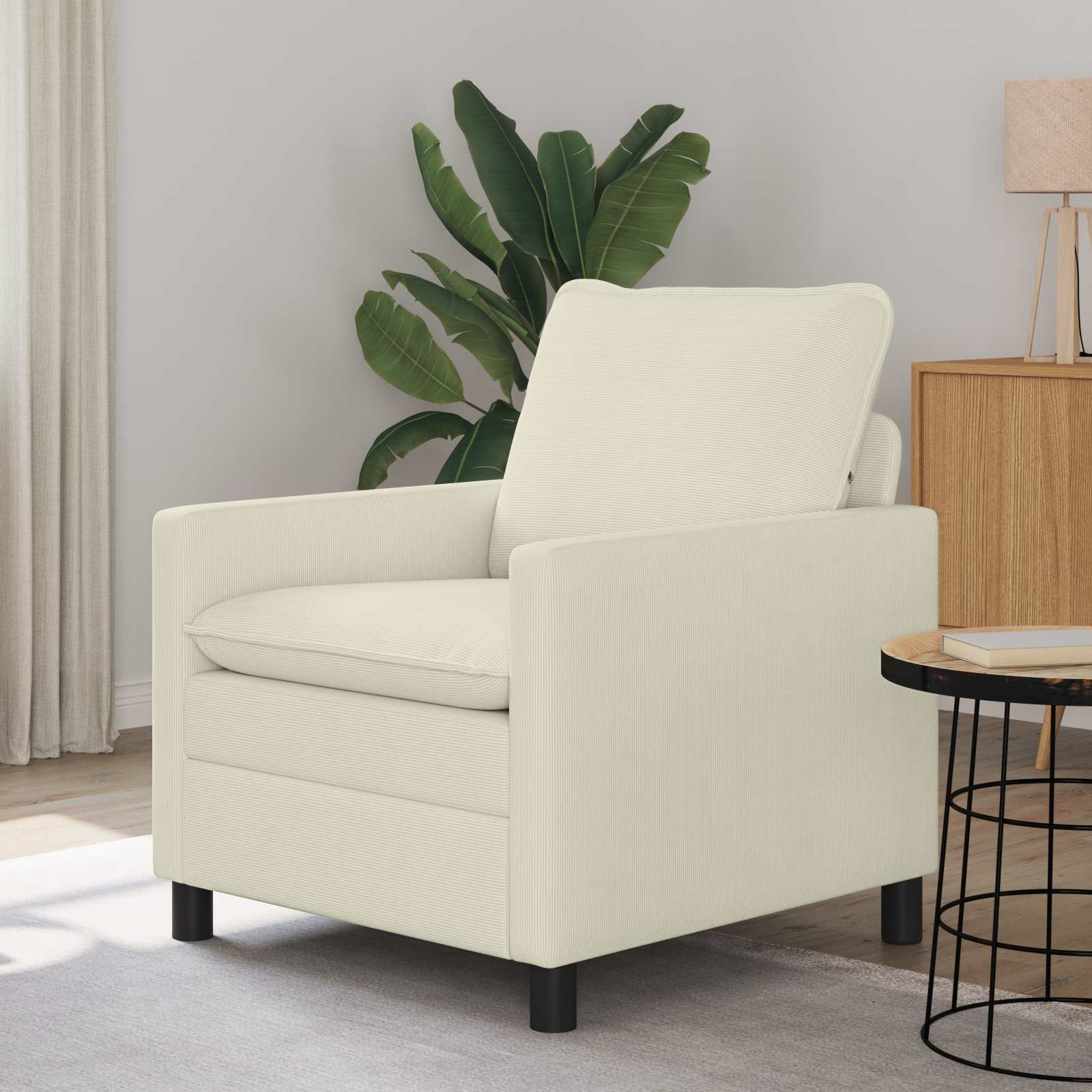 Bank Crèmekleurig 76 x 81 x 87,5 cm Stof