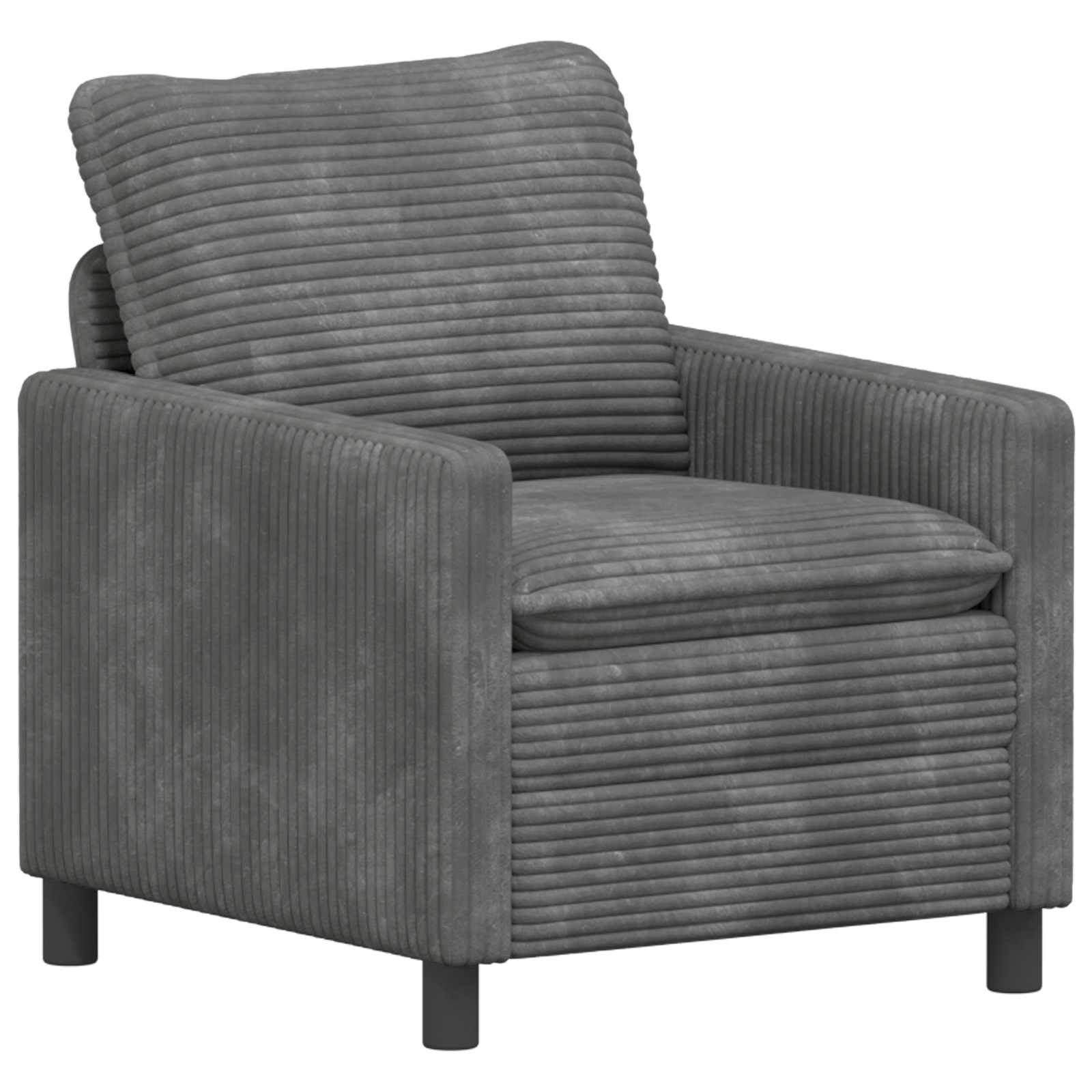Bank Lichtgrijs 76 x 81 x 87,5 cm Polyester – afbeelding 2