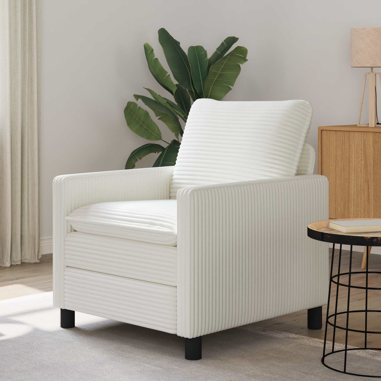 Bank Crèmekleurig 76 x 81 x 87,5 cm Polyester – afbeelding 1