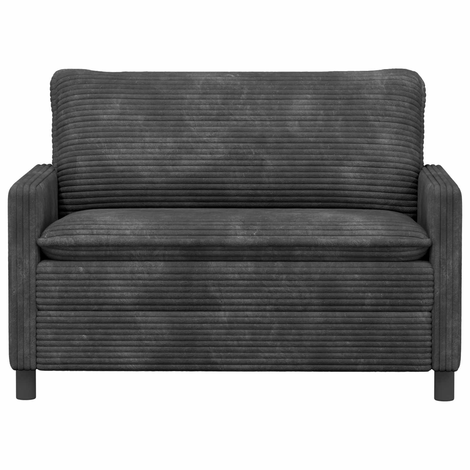 Bank Donkergrijs 126 x 81 x 87,5 cm Polyester – afbeelding 3