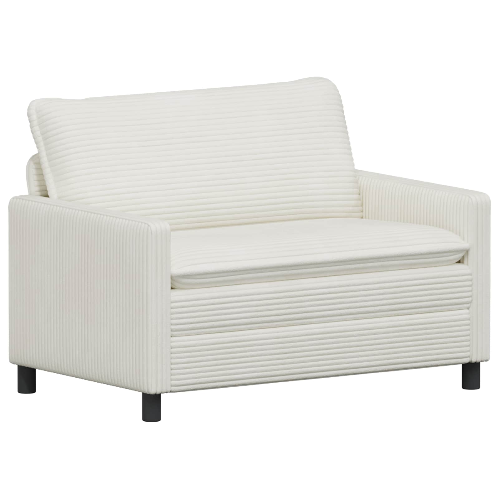 Bank Crèmekleurig 126 x 81 x 87,5 cm Polyester – afbeelding 2