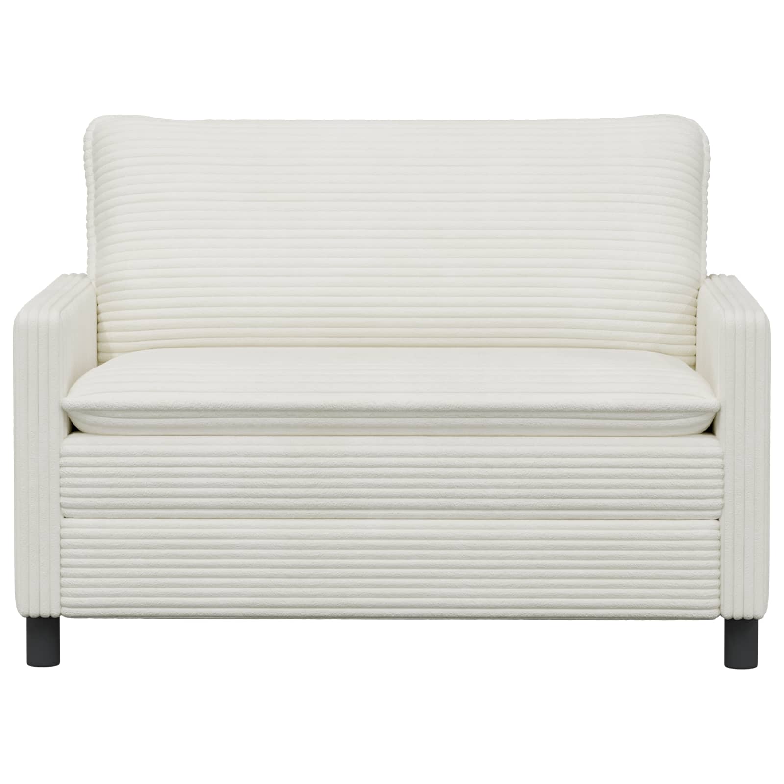 Bank Crèmekleurig 126 x 81 x 87,5 cm Polyester – afbeelding 3