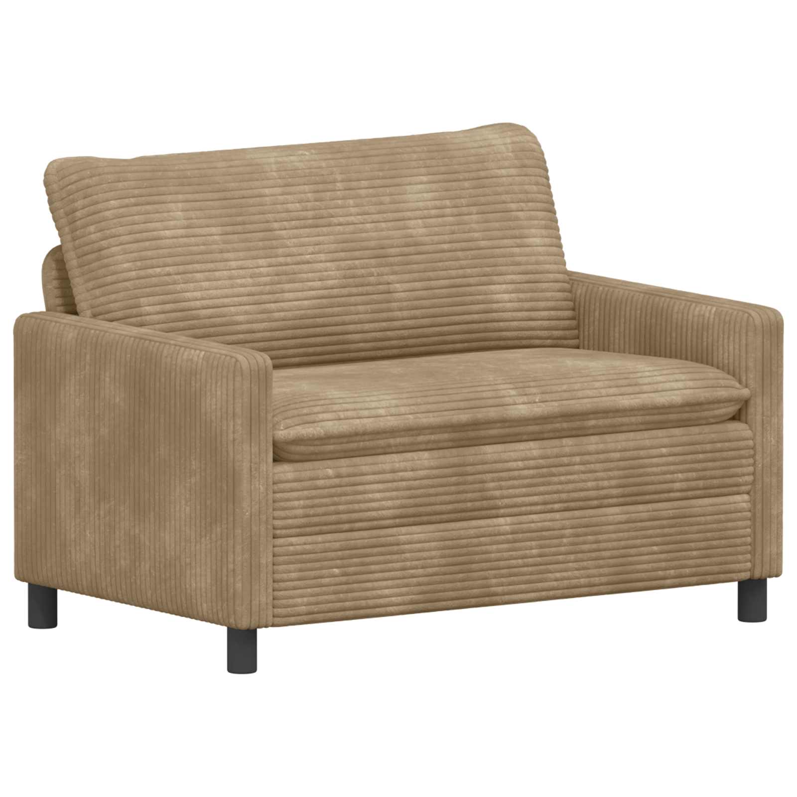 Bank Taupe 126 x 81 x 87,5 cm Polyester – afbeelding 2