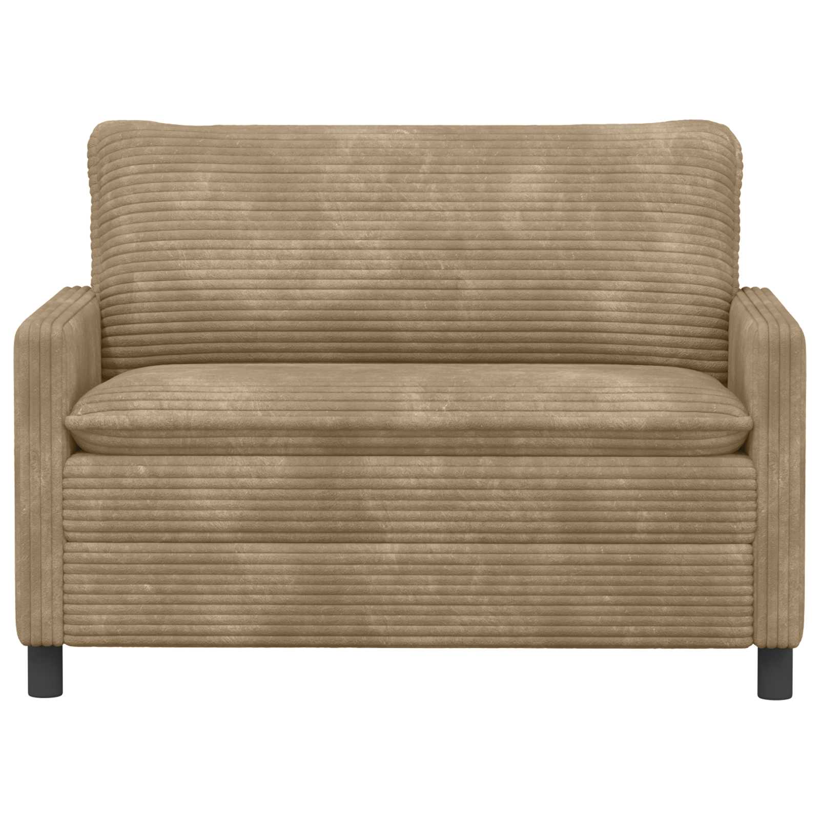 Bank Taupe 126 x 81 x 87,5 cm Polyester – afbeelding 3