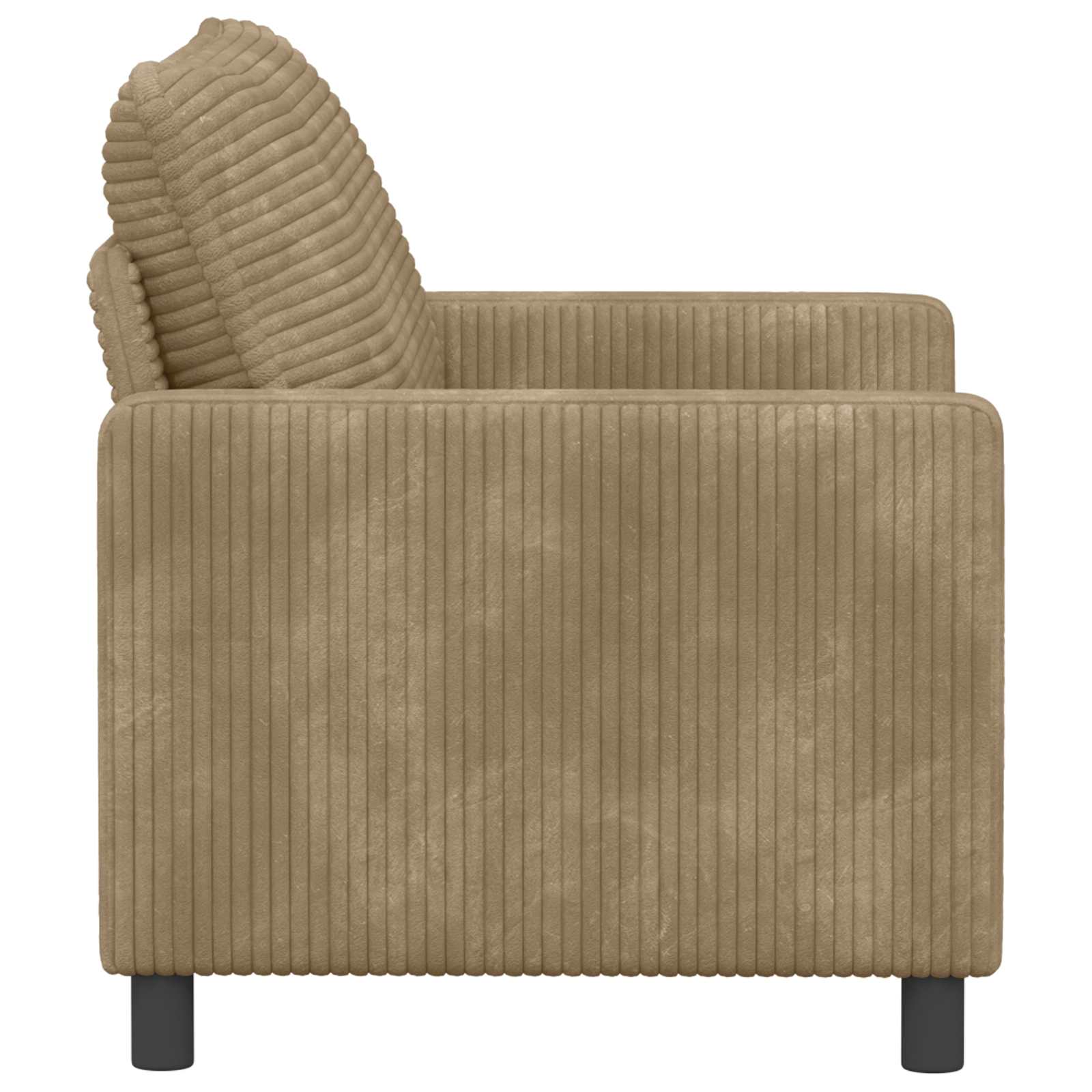 Bank Taupe 126 x 81 x 87,5 cm Polyester – afbeelding 4