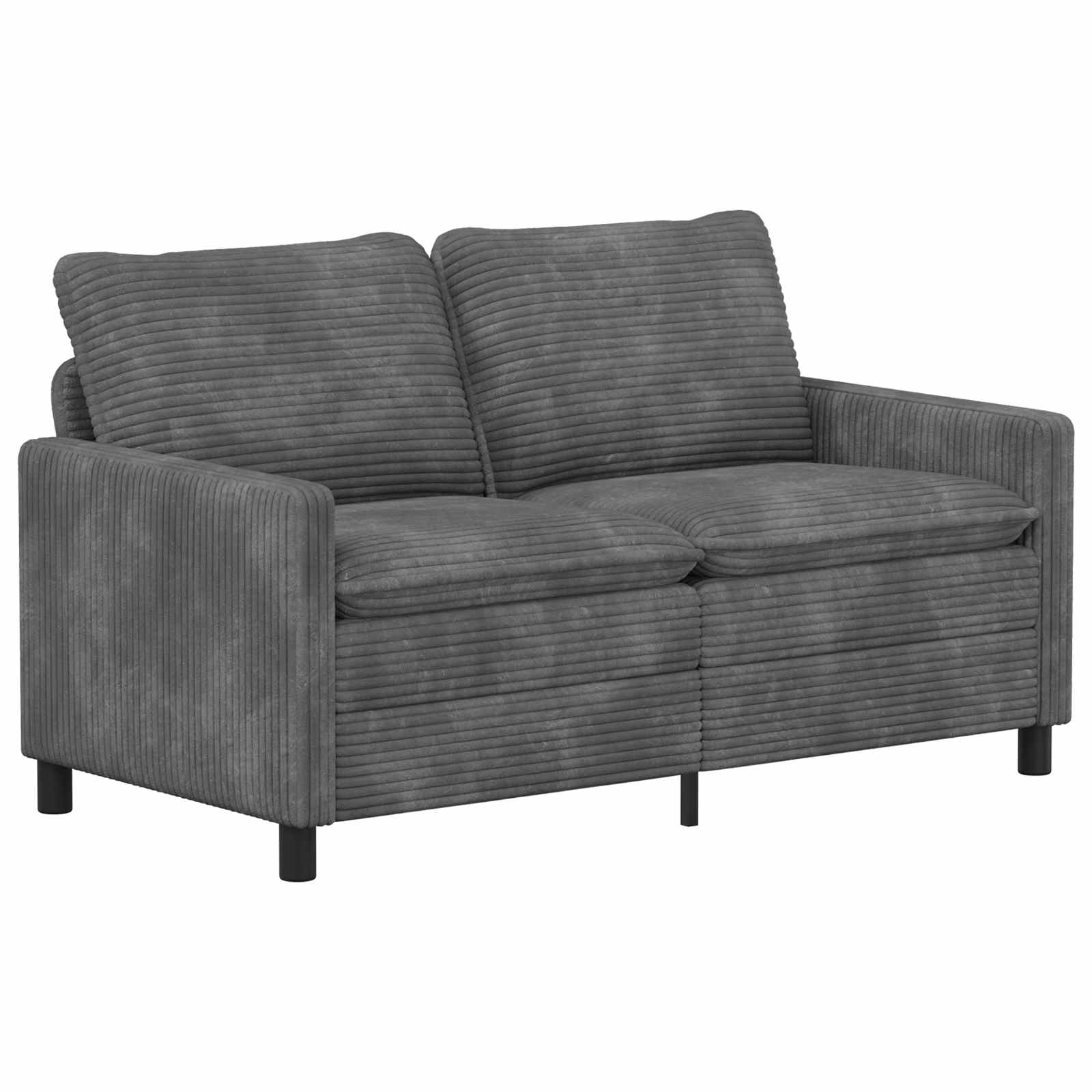 Bank Lichtgrijs 156 x 81 x 87,5 cm Polyester – afbeelding 2