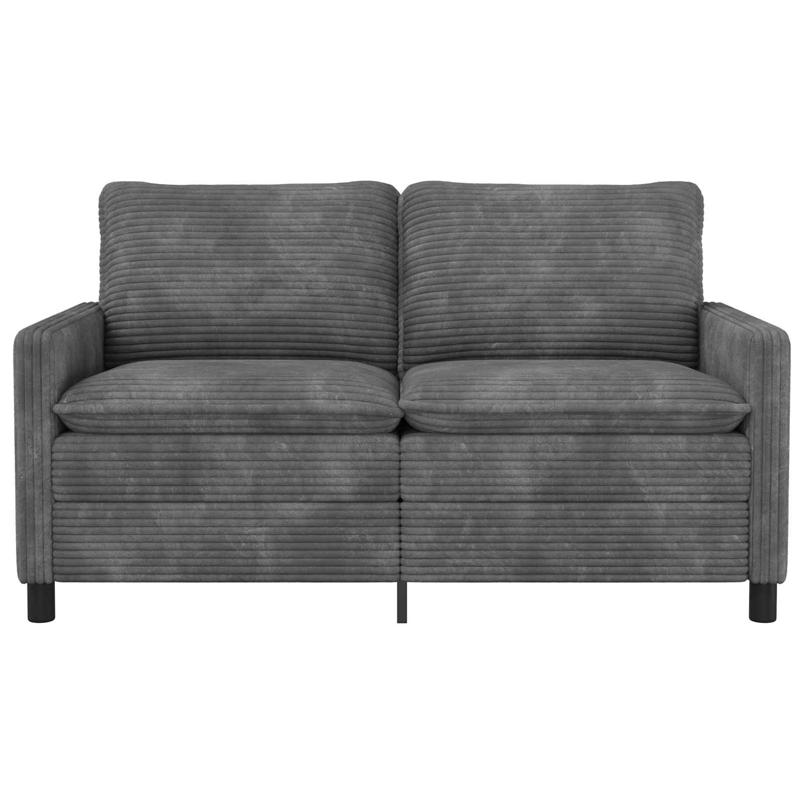 Bank Lichtgrijs 156 x 81 x 87,5 cm Polyester – afbeelding 3