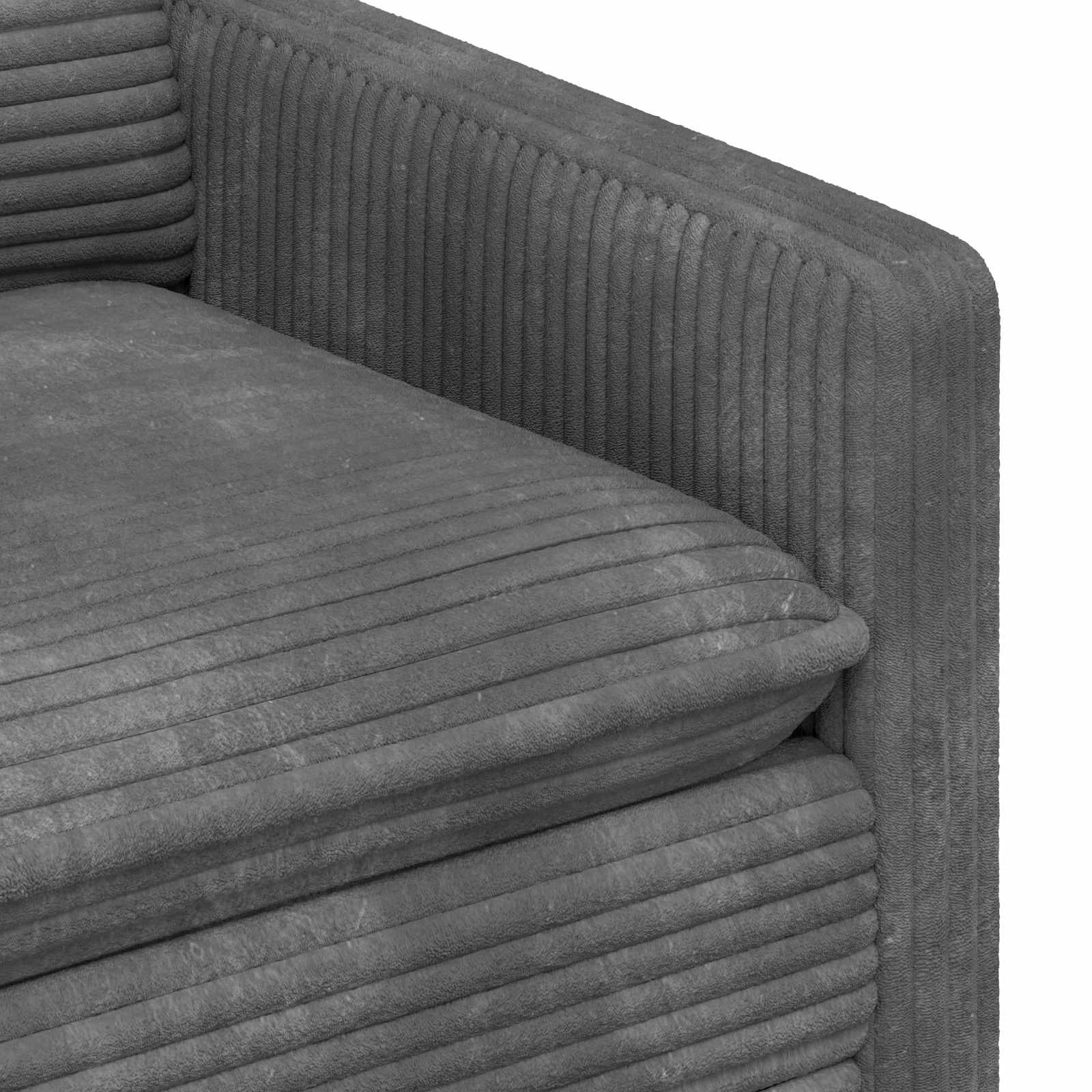 Bank Lichtgrijs 156 x 81 x 87,5 cm Polyester – afbeelding 6