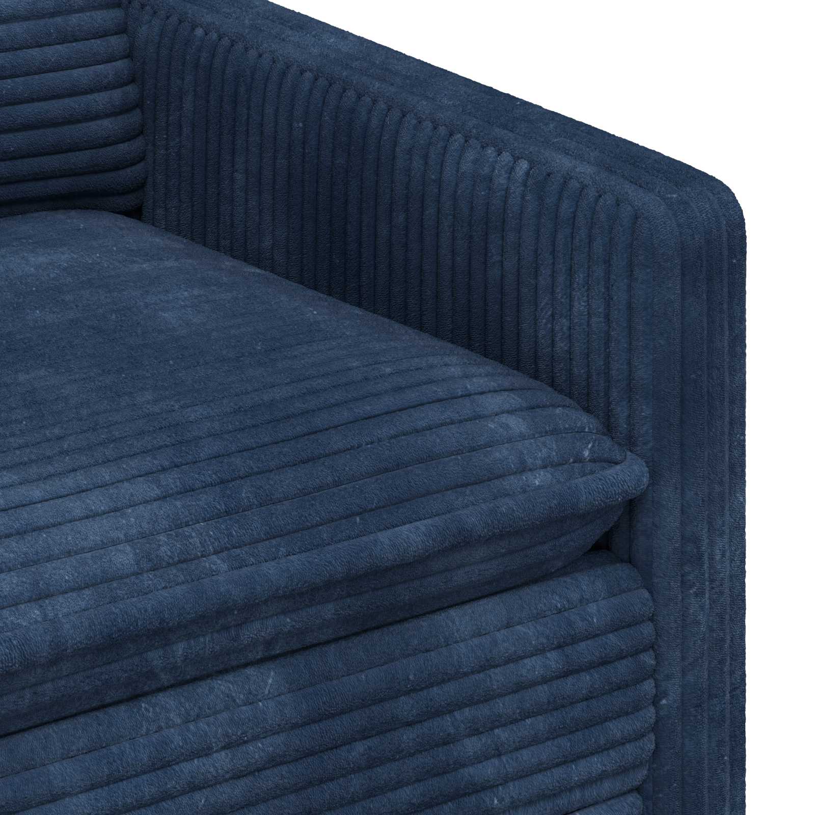 Bank Marineblauw 156 x 81 x 87,5 cm Polyester – afbeelding 6