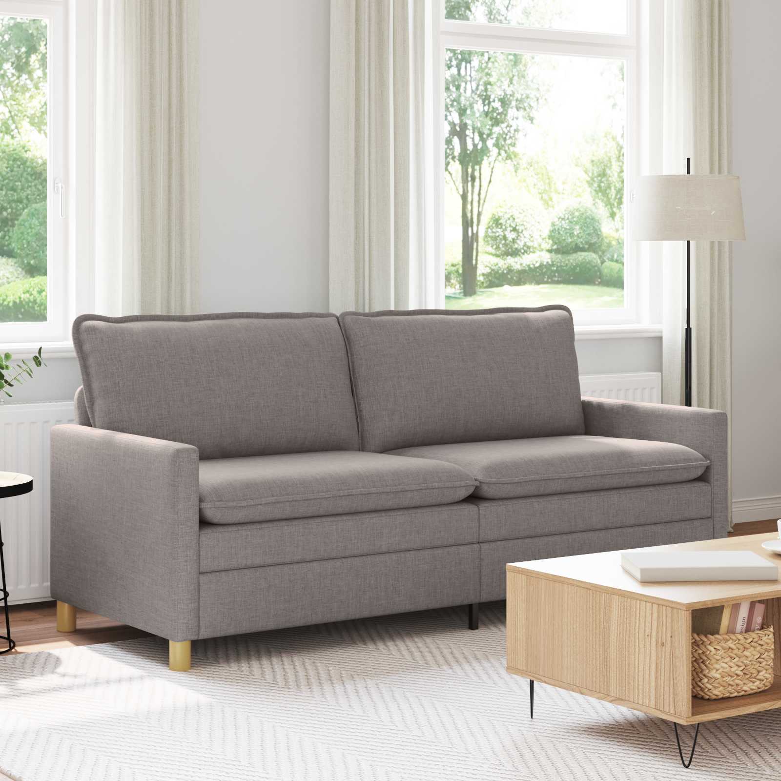 Bank Taupe Stof