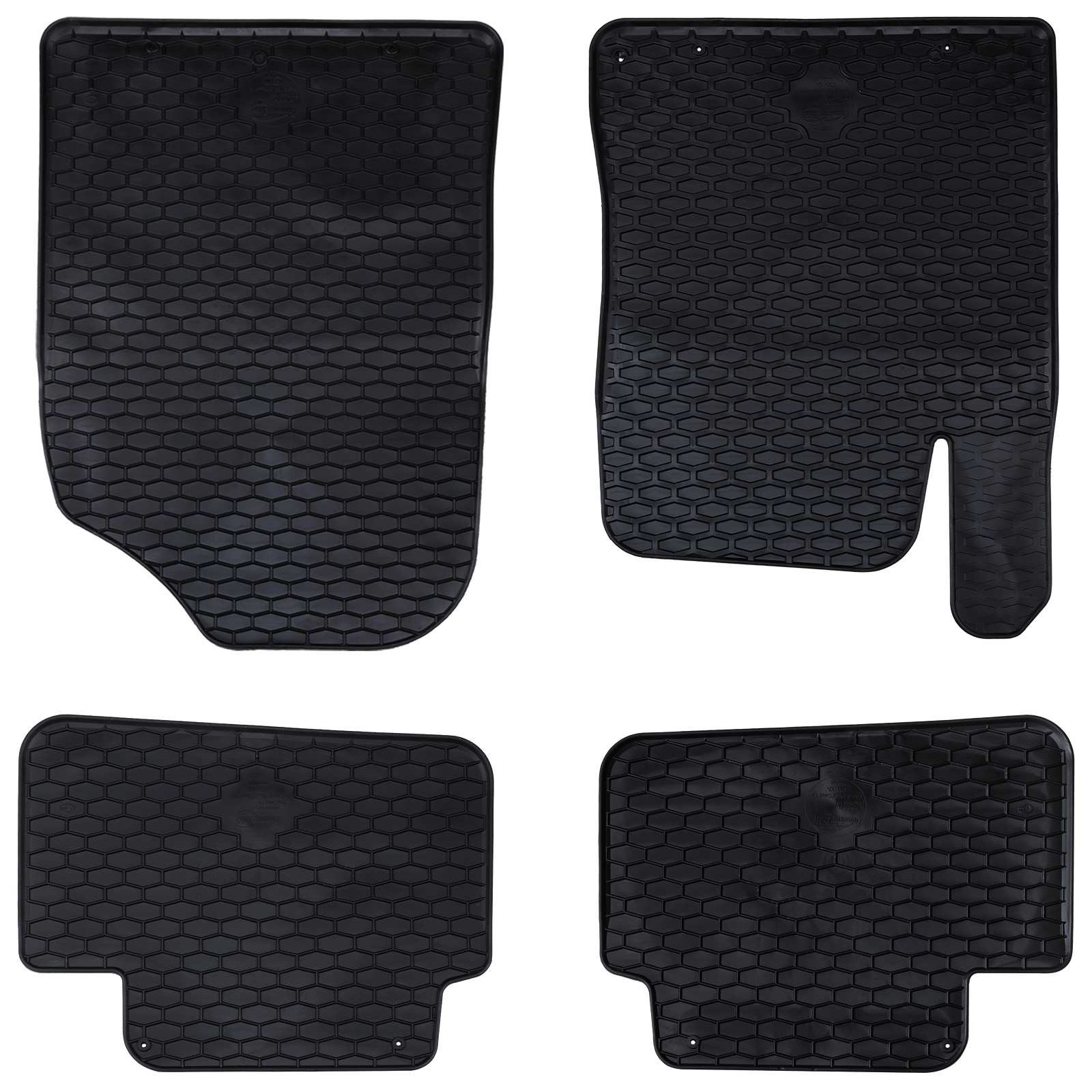 Autobodemmat 4 pcs Zwart geschikt voor Hyundai i30 2017 Rubber