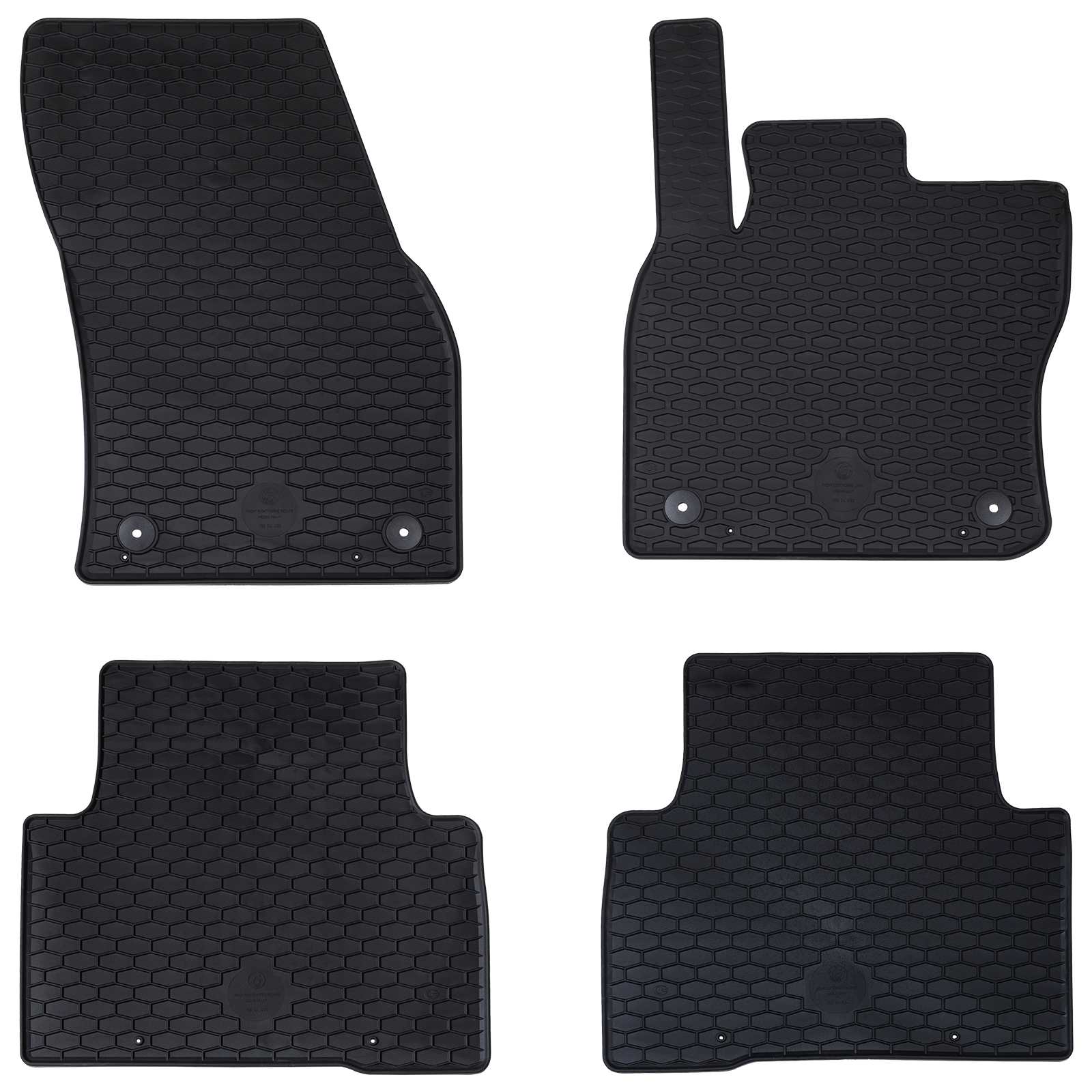 Autobodemmat 4 pcs Zwart geschikt voor VW TIGUAN 2016-2023