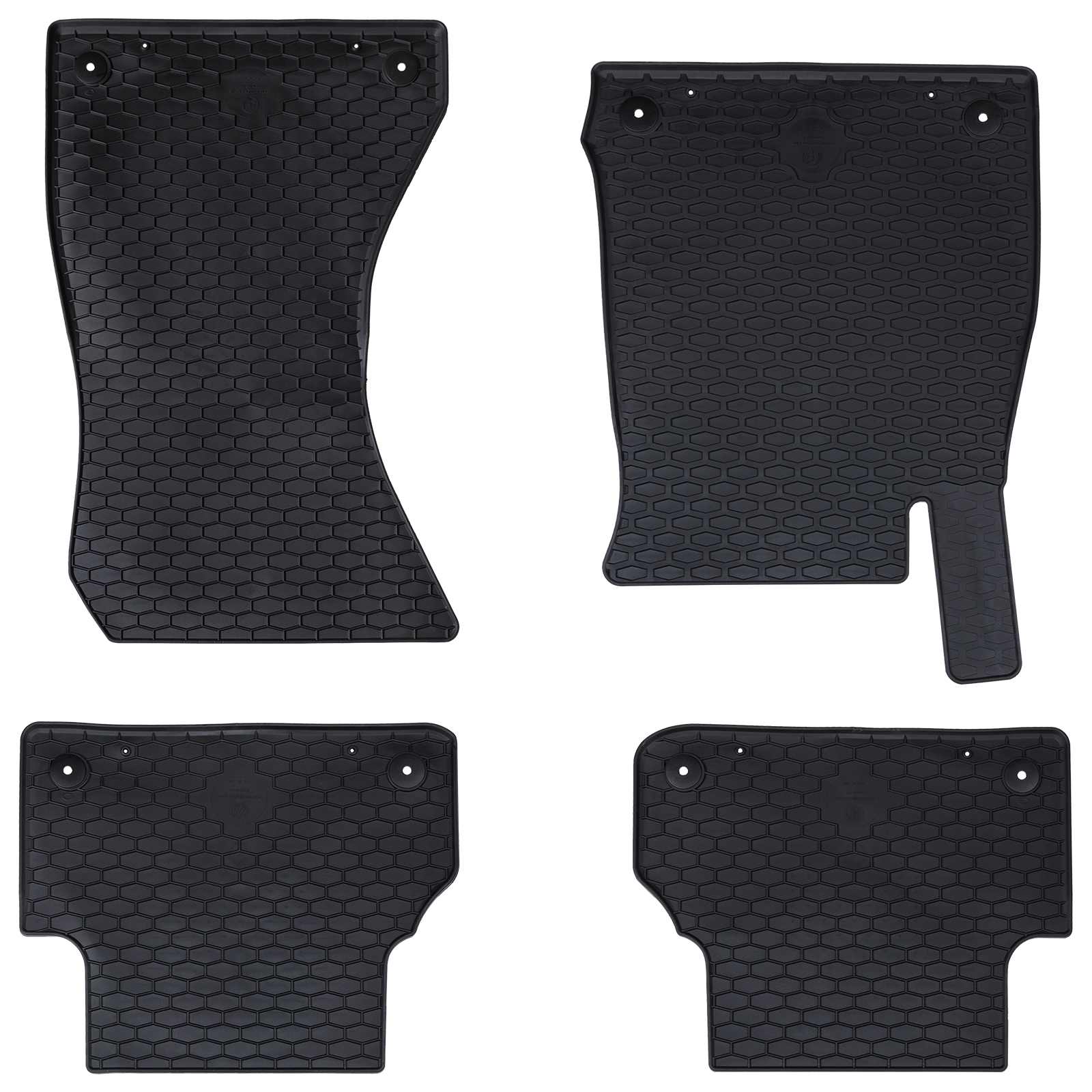 Autobodemmat 4 pcs Zwart geschikt voor Audi A4 B9 2015-2024