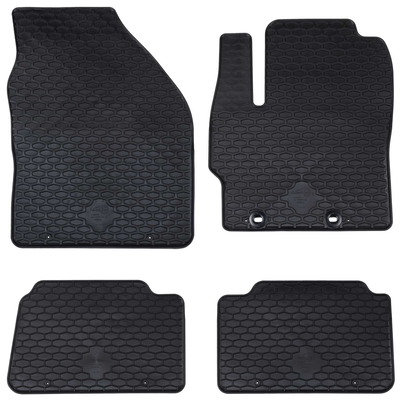 Autobodemmat 4 pcs Zwart Geschikt voor Toyota YARIS 2020-