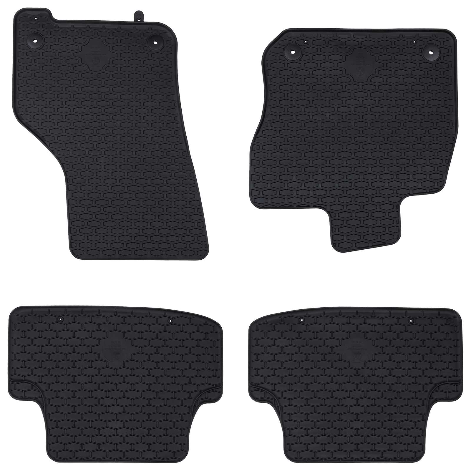 Autobodemmat 4 pcs Zwart geschikt voor VW GOLF VIII MHEV 2020-