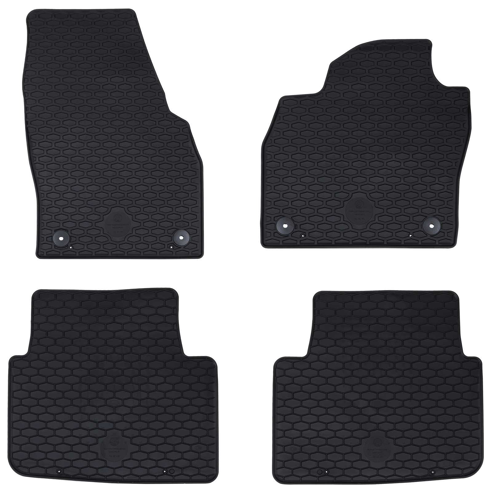 Autobodemmat 4 pcs Zwart geschikt voor KAMIQ 2019- Rubber