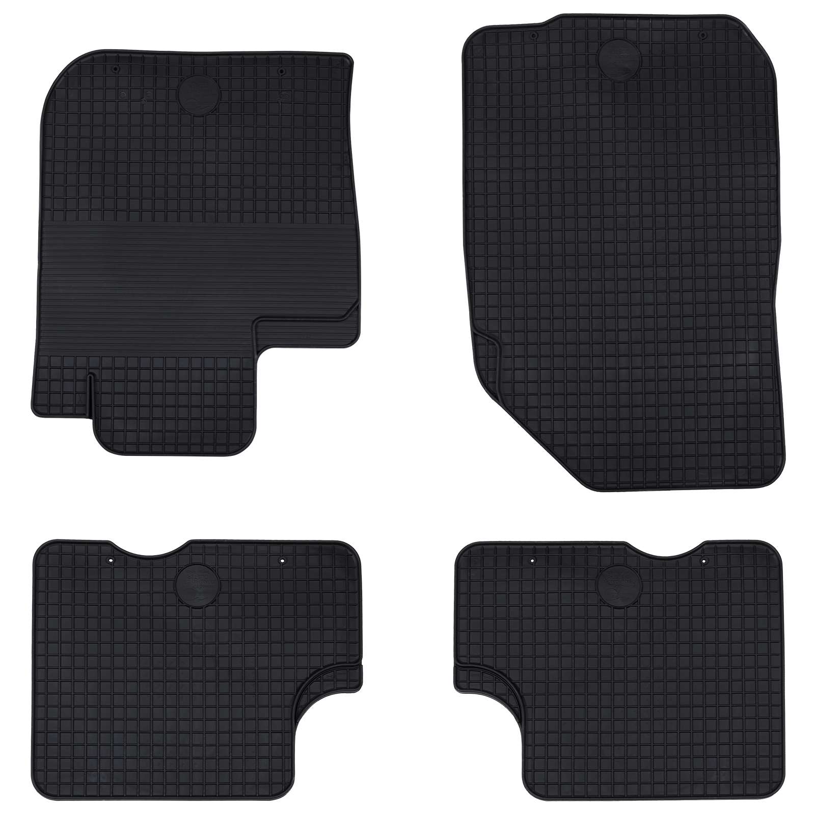 Autobodemmat 4 pcs Zwart geschikt voor DACIA DUSTER 2010-2017