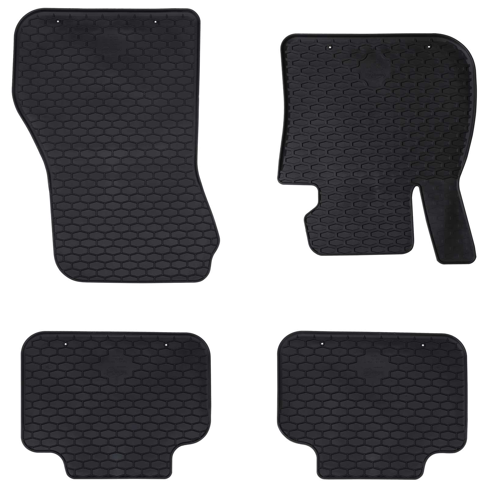 Autobodemmat 4 pcs Zwart geschikt voor BMW 1er 2017- Rubber