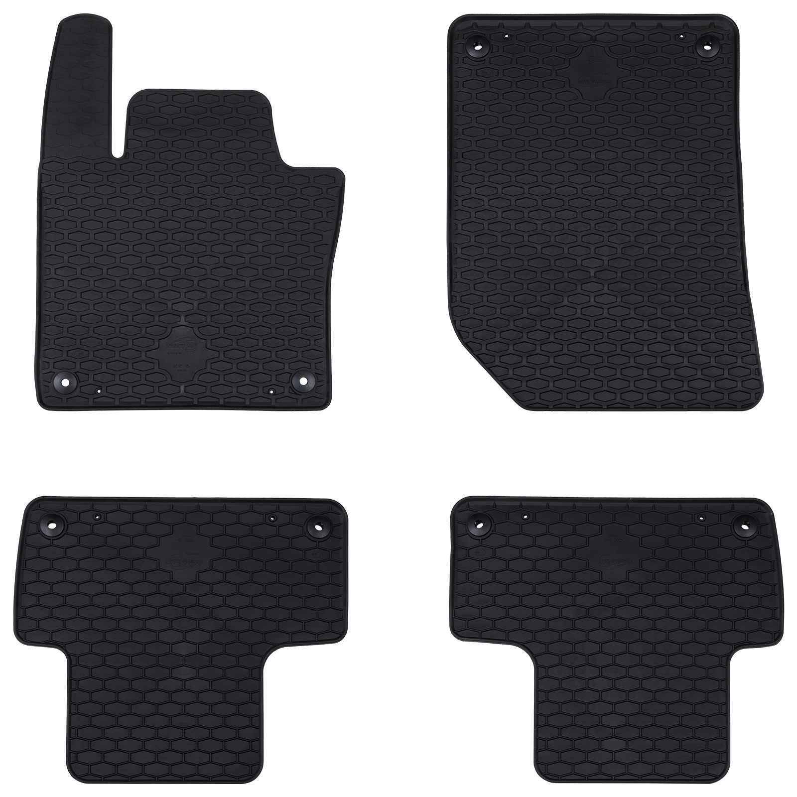 Autobodemmat 4 pcs Zwart Geschikt voor Volvo XC60 2018- Rubber