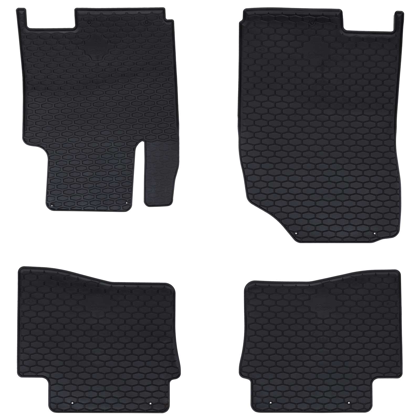 Autobodemmat 4 pcs Zwart Geschikt voor HYUNDAI i20 2014-2019