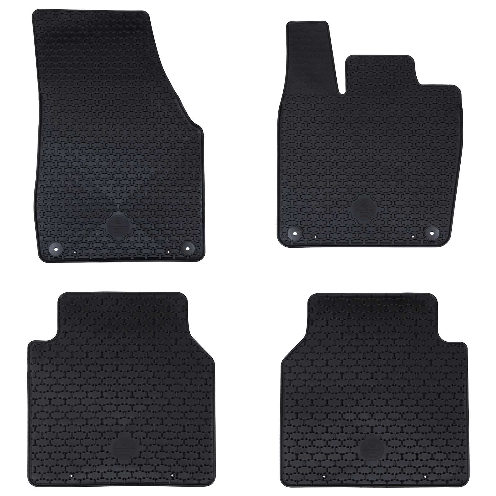 Autobodemmat 4 pcs Zwart geschikt voor VW ID.7 2023- Rubber