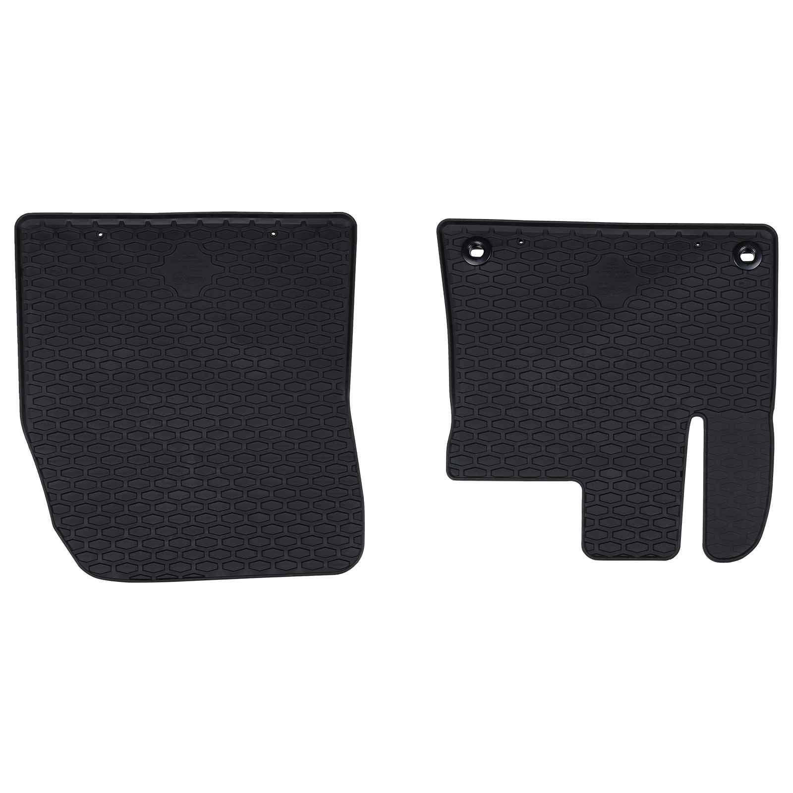Autobodemmat 2 pcs Zwart Rubber