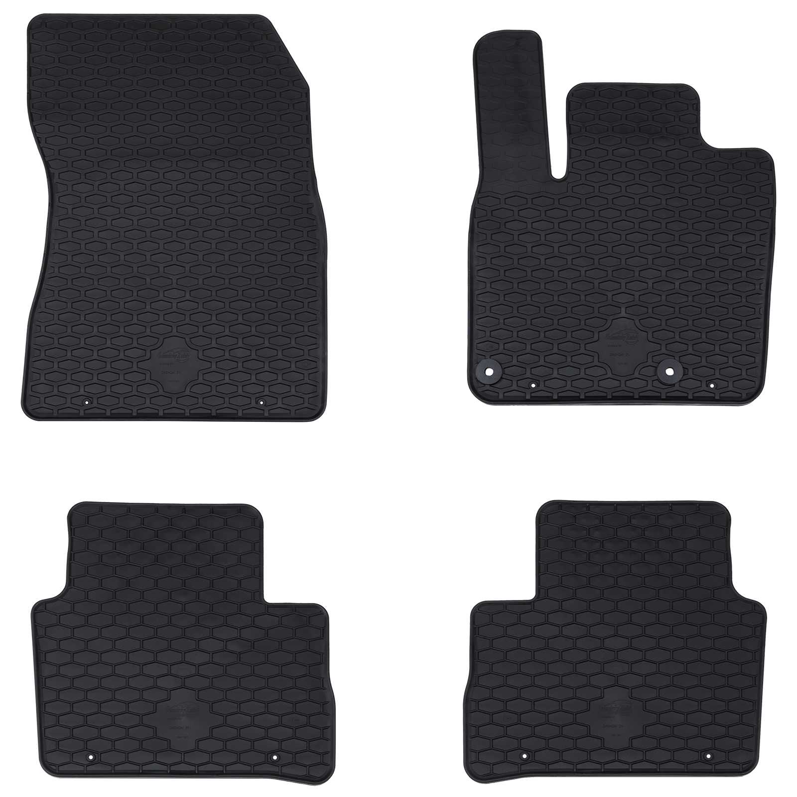 Autobodemmat 4 pcs Zwart Geschikt voor Nissan QASHQAI 2021-