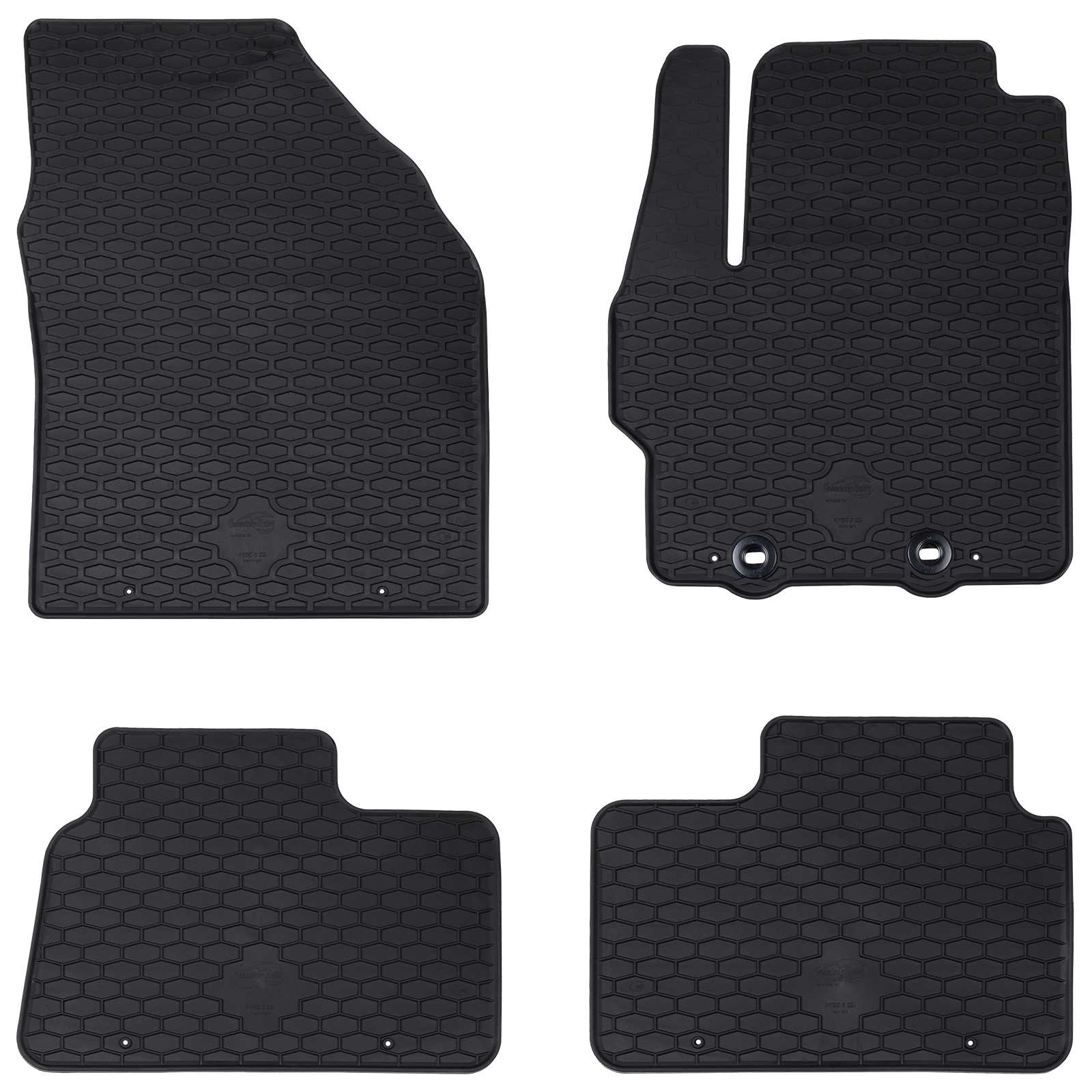 Autobodemmat 4 pcs Zwart geschikt voor Toyota AYGO X 2022-