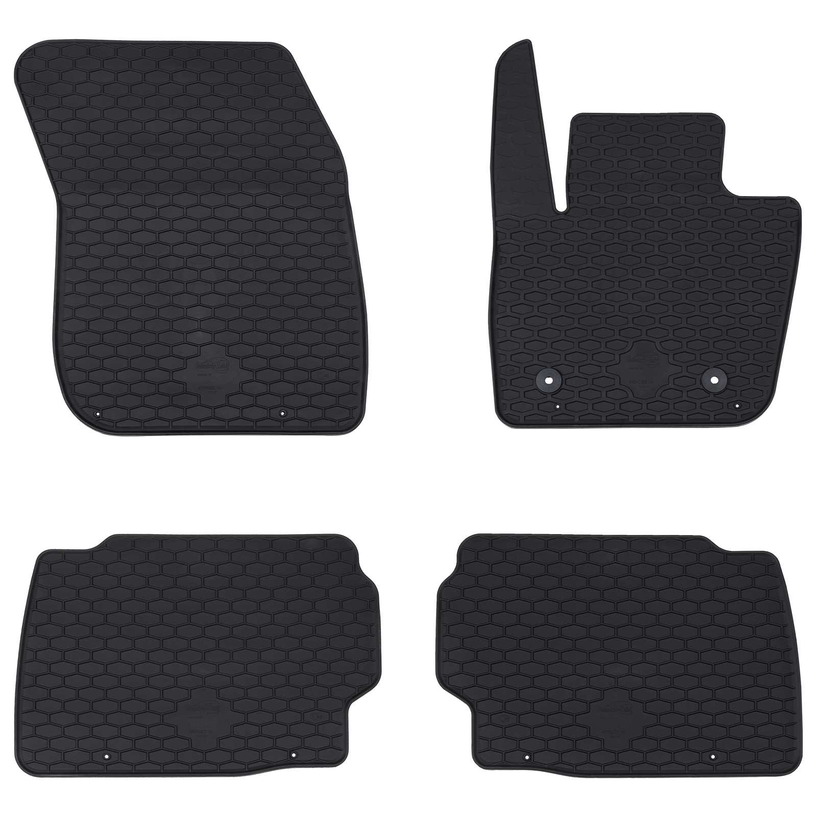 Autobodemmat 4 pcs Zwart geschikt voor Ford MONDEO 2014- Rubber