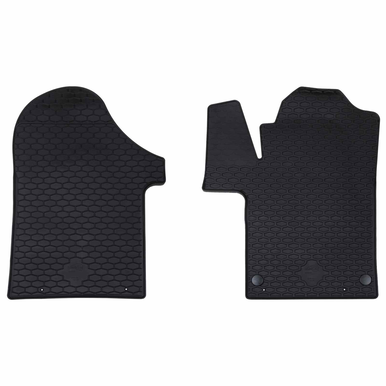 Autobodemmat 2 pcs Zwart Rubber – afbeelding 1