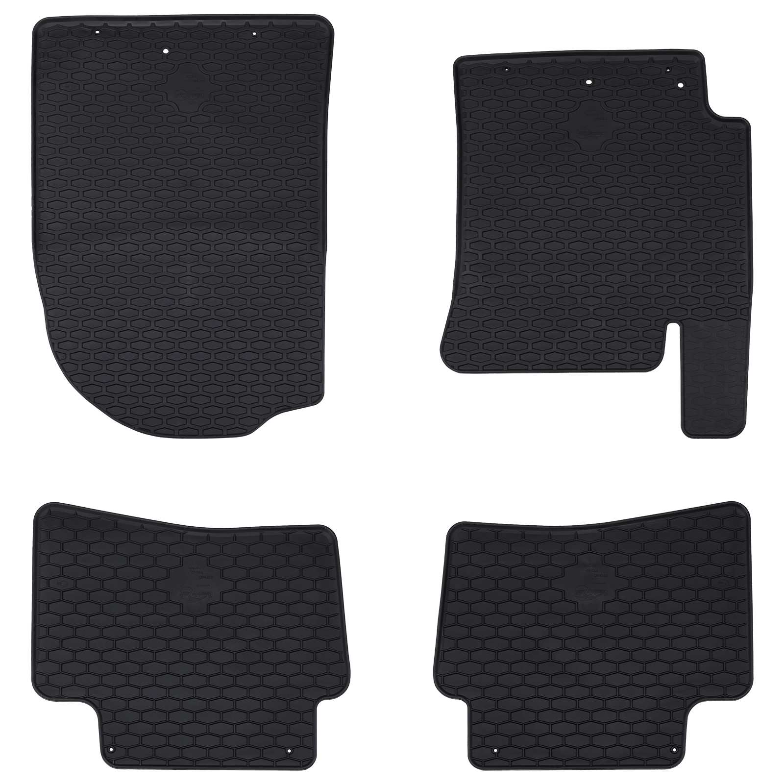 Autobodemmat 4 pcs Zwart geschikt voor Kia RIO, STONIC 2017-
