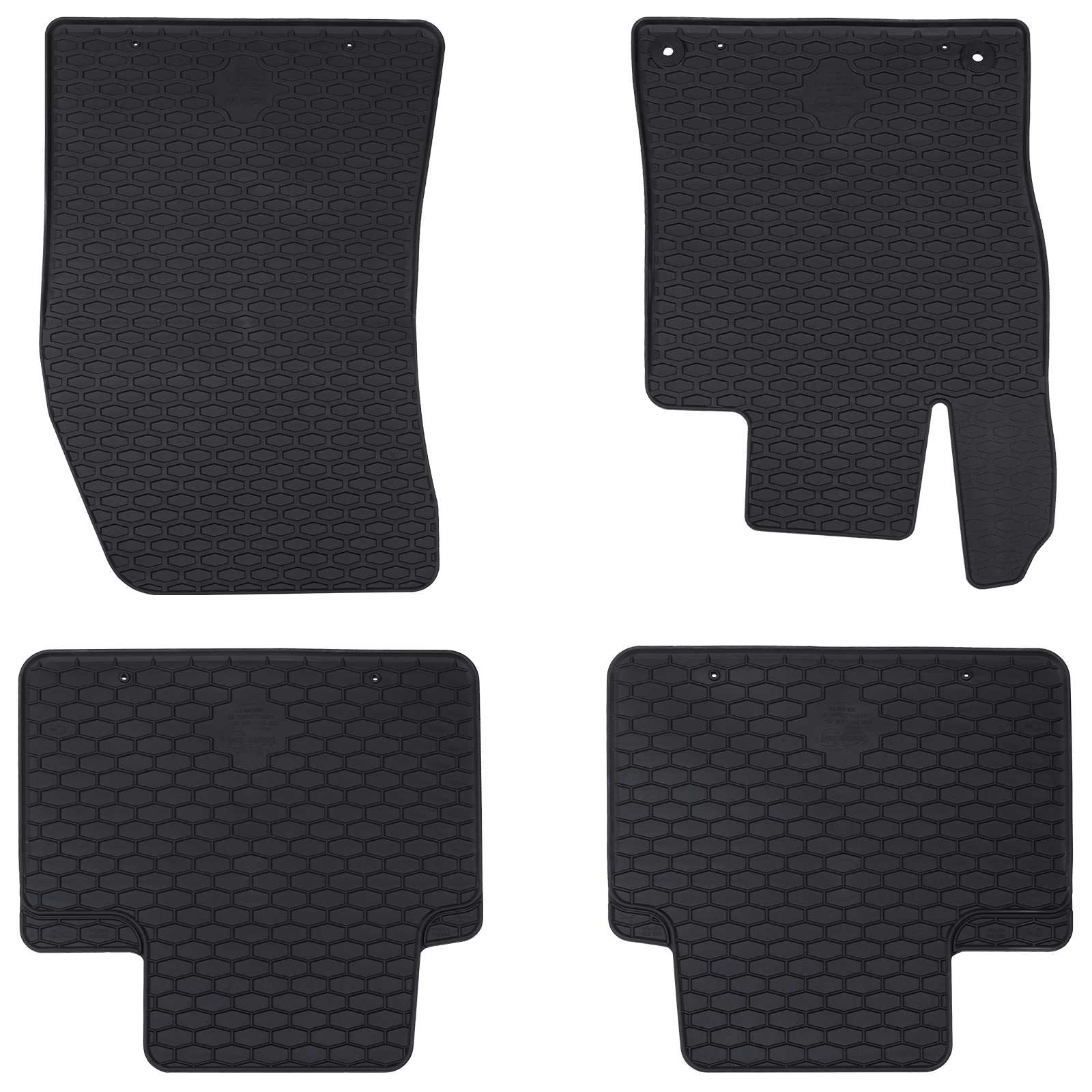 Autobodemmat 4 pcs Zwart geschikt voor 308 SW 2021- Rubber